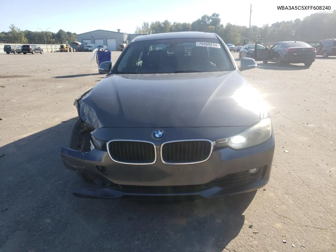 2015 BMW 328 I VIN: WBA3A5C5XFF608240 Lot: 75359234