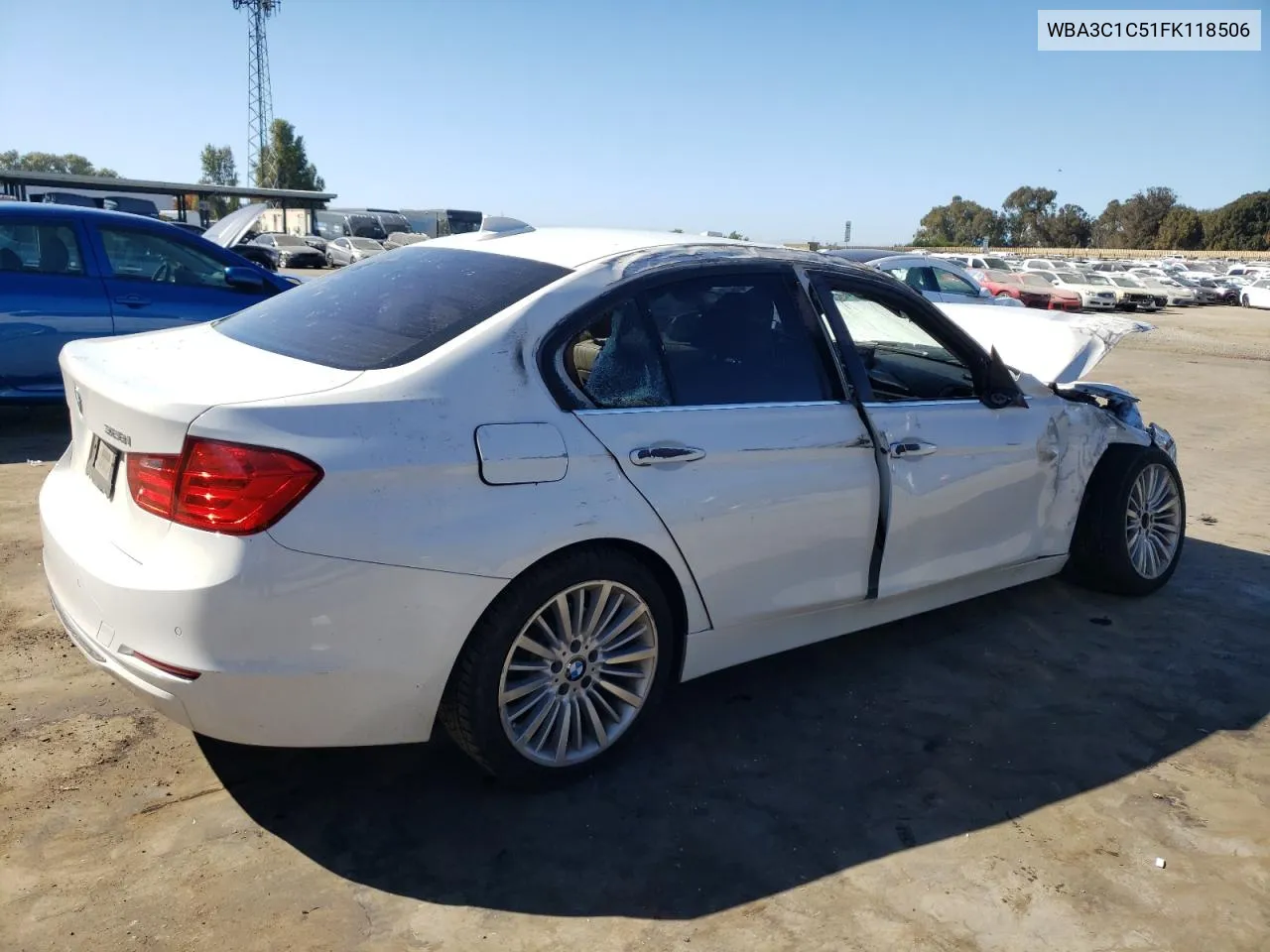 2015 BMW 328 I Sulev VIN: WBA3C1C51FK118506 Lot: 76193084