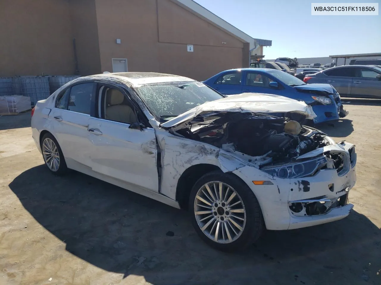 2015 BMW 328 I Sulev VIN: WBA3C1C51FK118506 Lot: 76193084