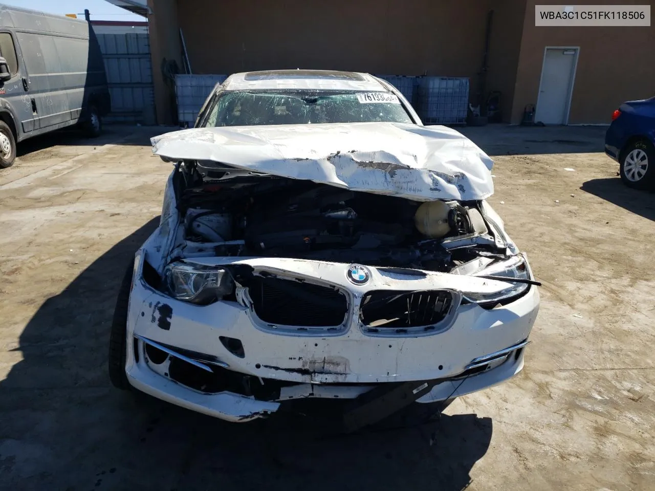 2015 BMW 328 I Sulev VIN: WBA3C1C51FK118506 Lot: 76193084