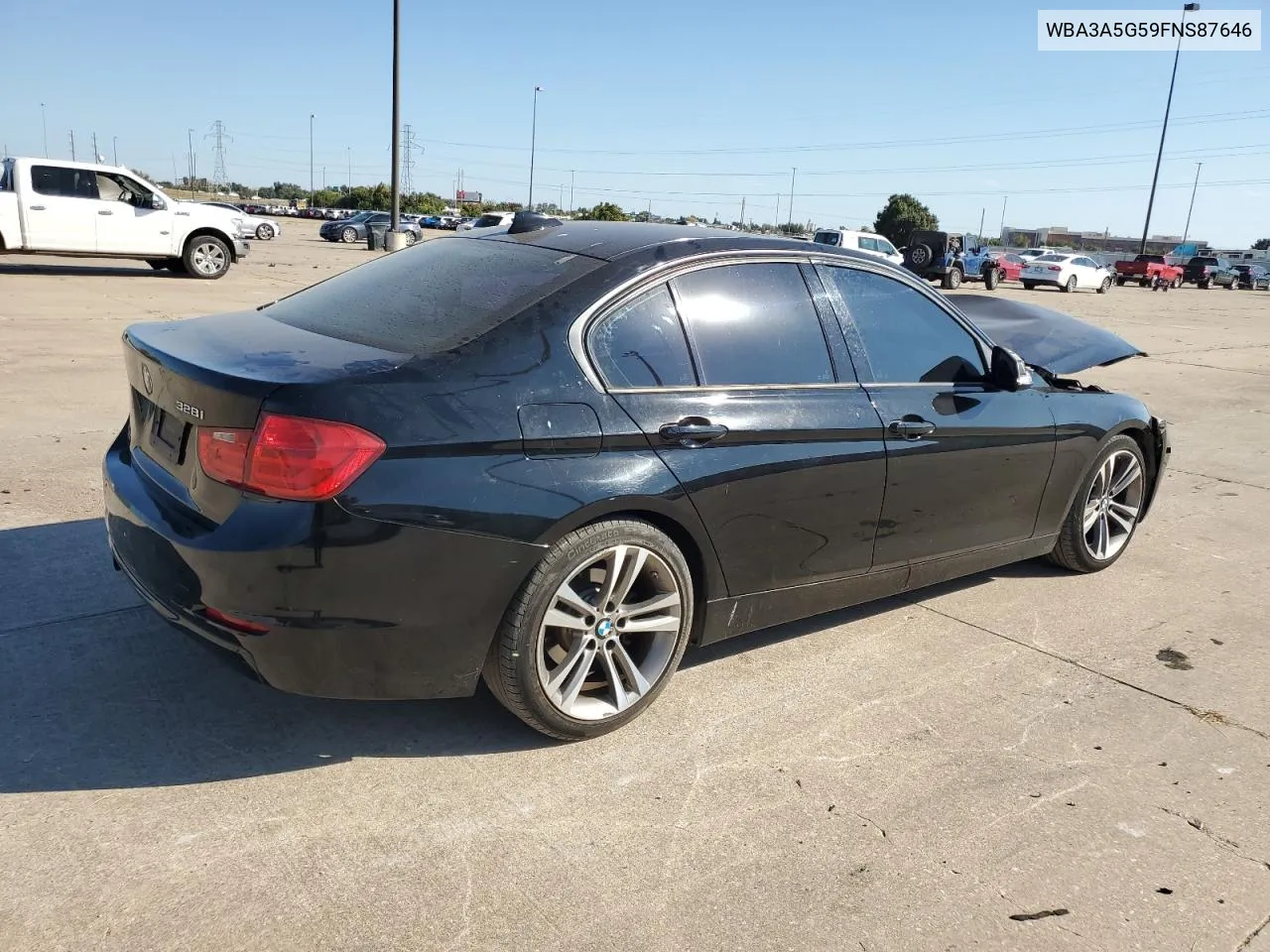 2015 BMW 328 I VIN: WBA3A5G59FNS87646 Lot: 77043524