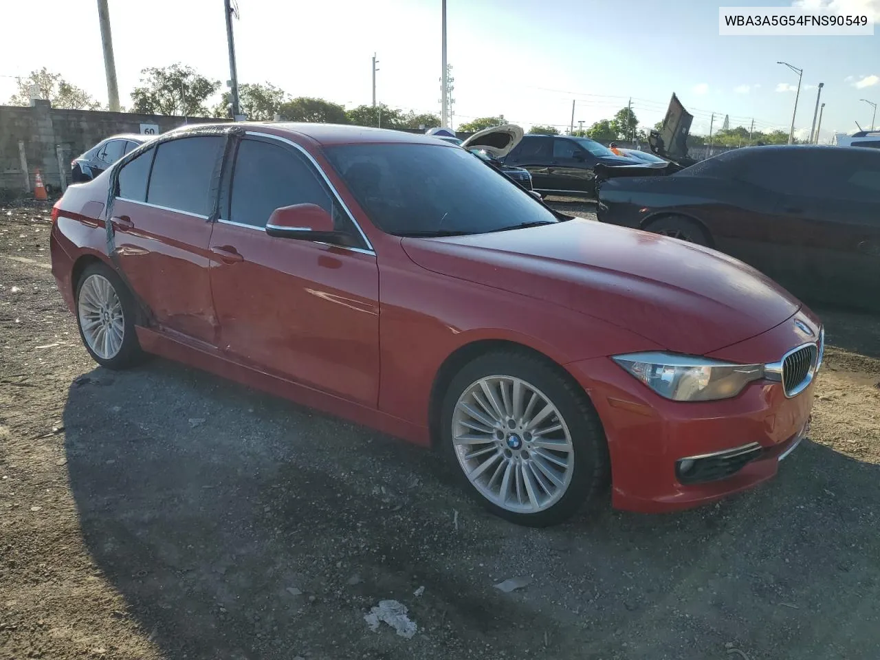 2015 BMW 328 I VIN: WBA3A5G54FNS90549 Lot: 78010994