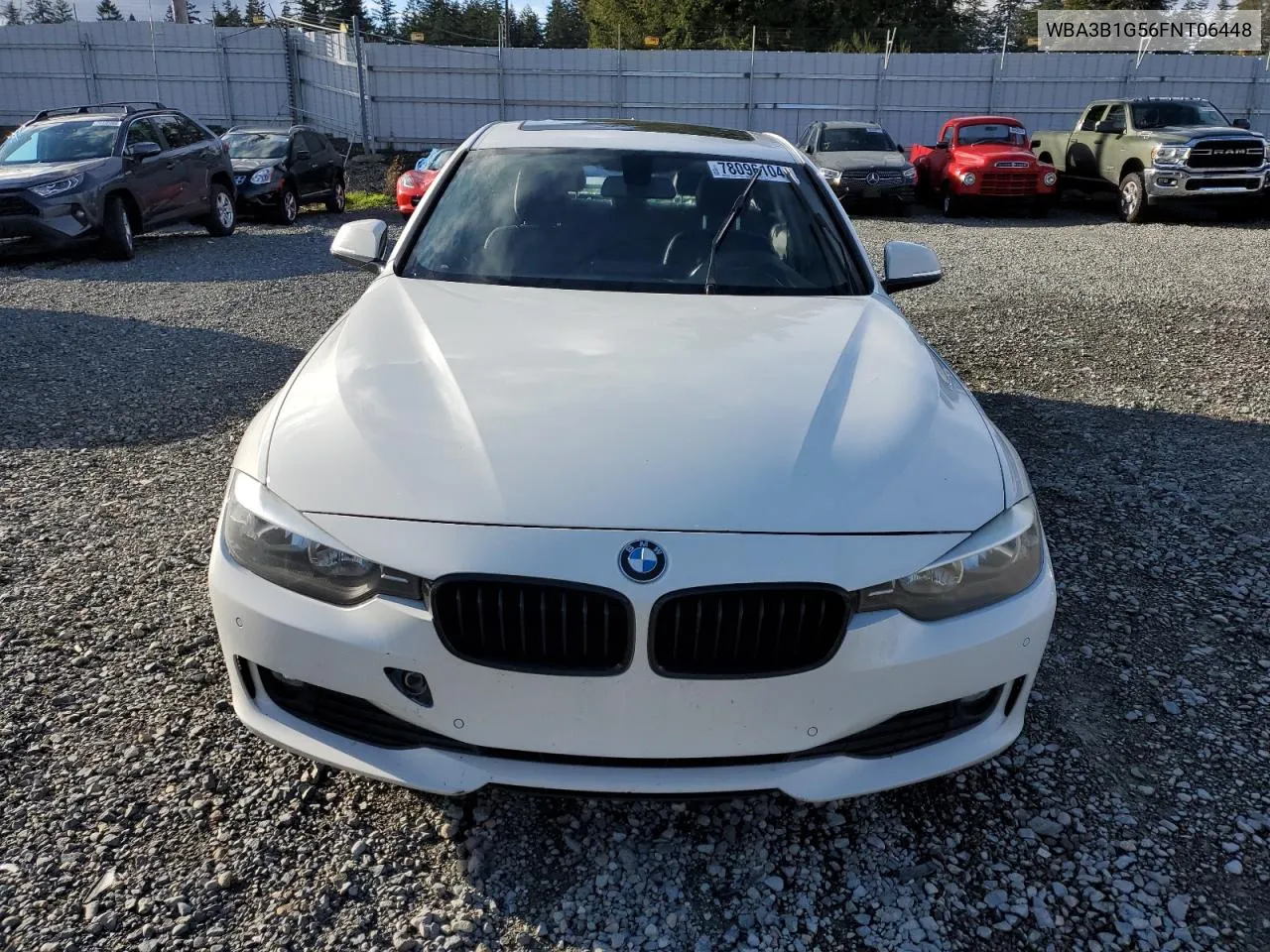 2015 BMW 320 I VIN: WBA3B1G56FNT06448 Lot: 78096104