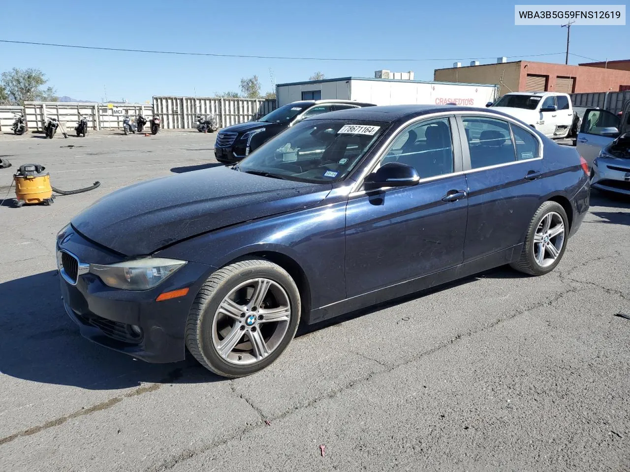 2015 BMW 328 Xi Sulev VIN: WBA3B5G59FNS12619 Lot: 78671164