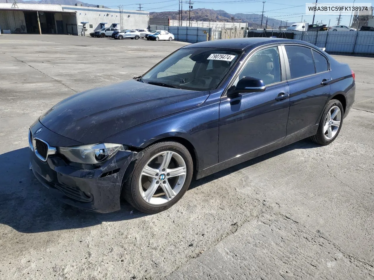 2015 BMW 320 I VIN: WBA3B1C59FK138974 Lot: 79079474