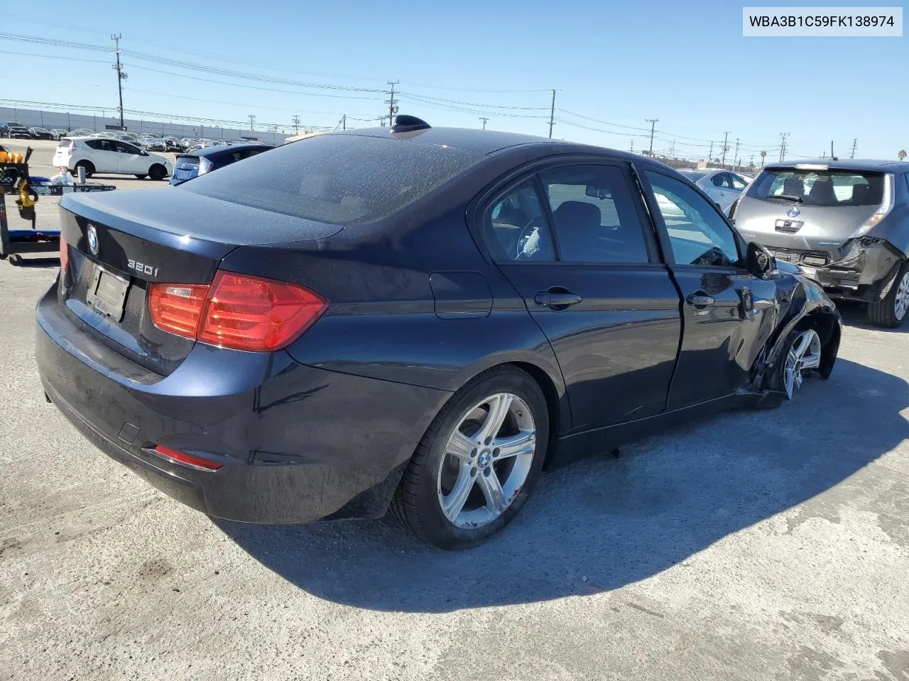 2015 BMW 320 I VIN: WBA3B1C59FK138974 Lot: 79079474