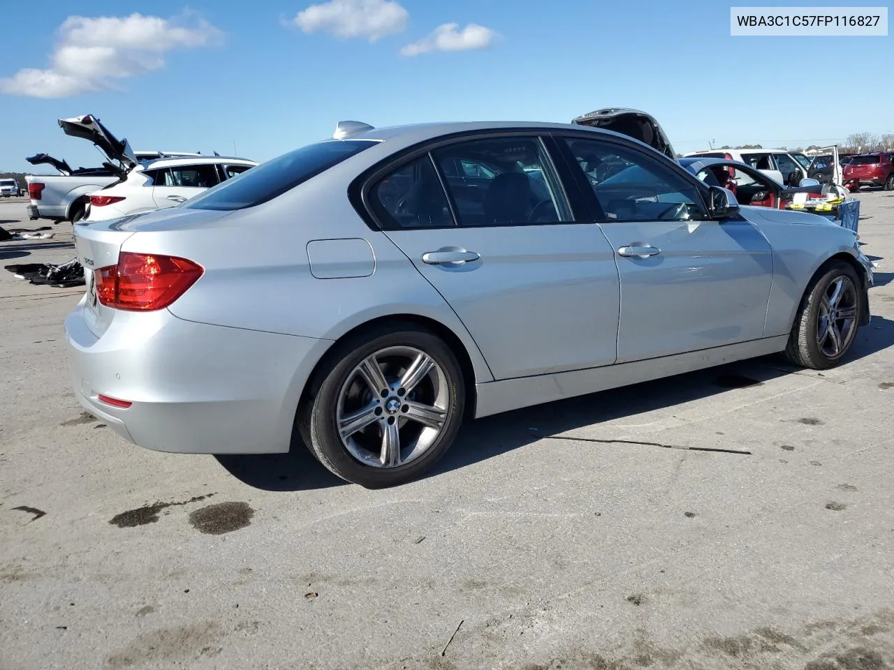 2015 BMW 328 I Sulev VIN: WBA3C1C57FP116827 Lot: 80169724