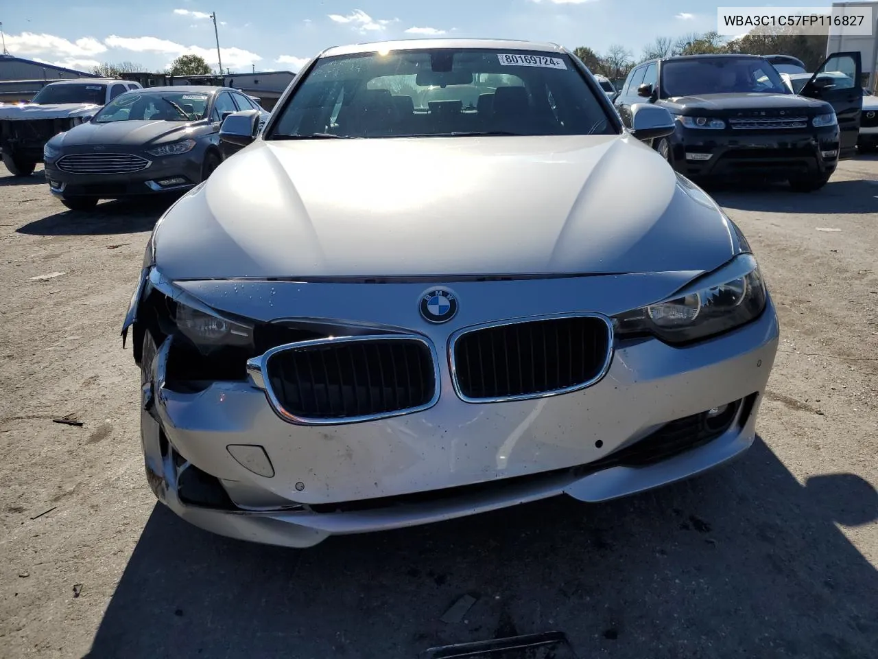 2015 BMW 328 I Sulev VIN: WBA3C1C57FP116827 Lot: 80169724