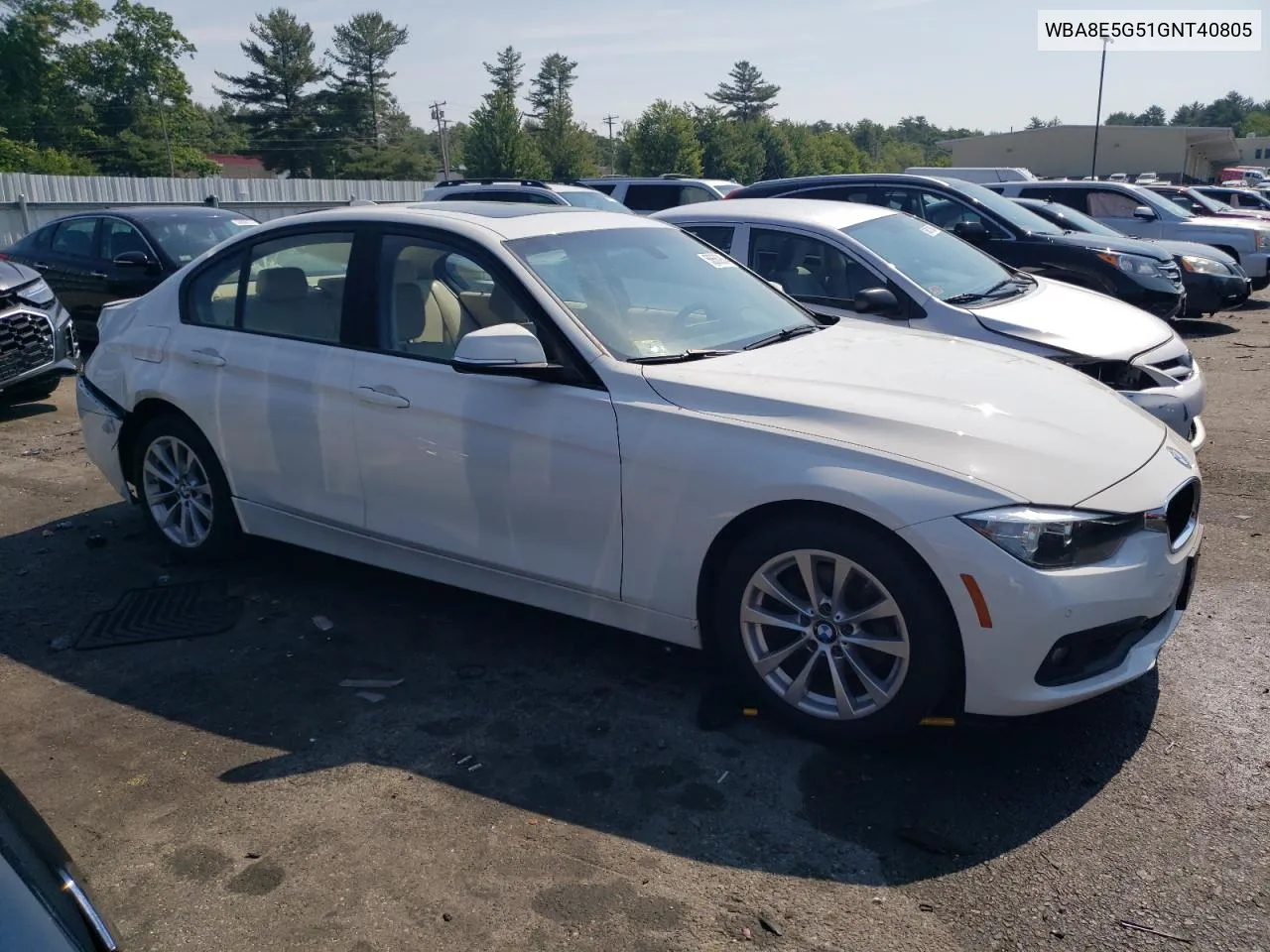 2016 BMW 320 Xi VIN: WBA8E5G51GNT40805 Lot: 58660804