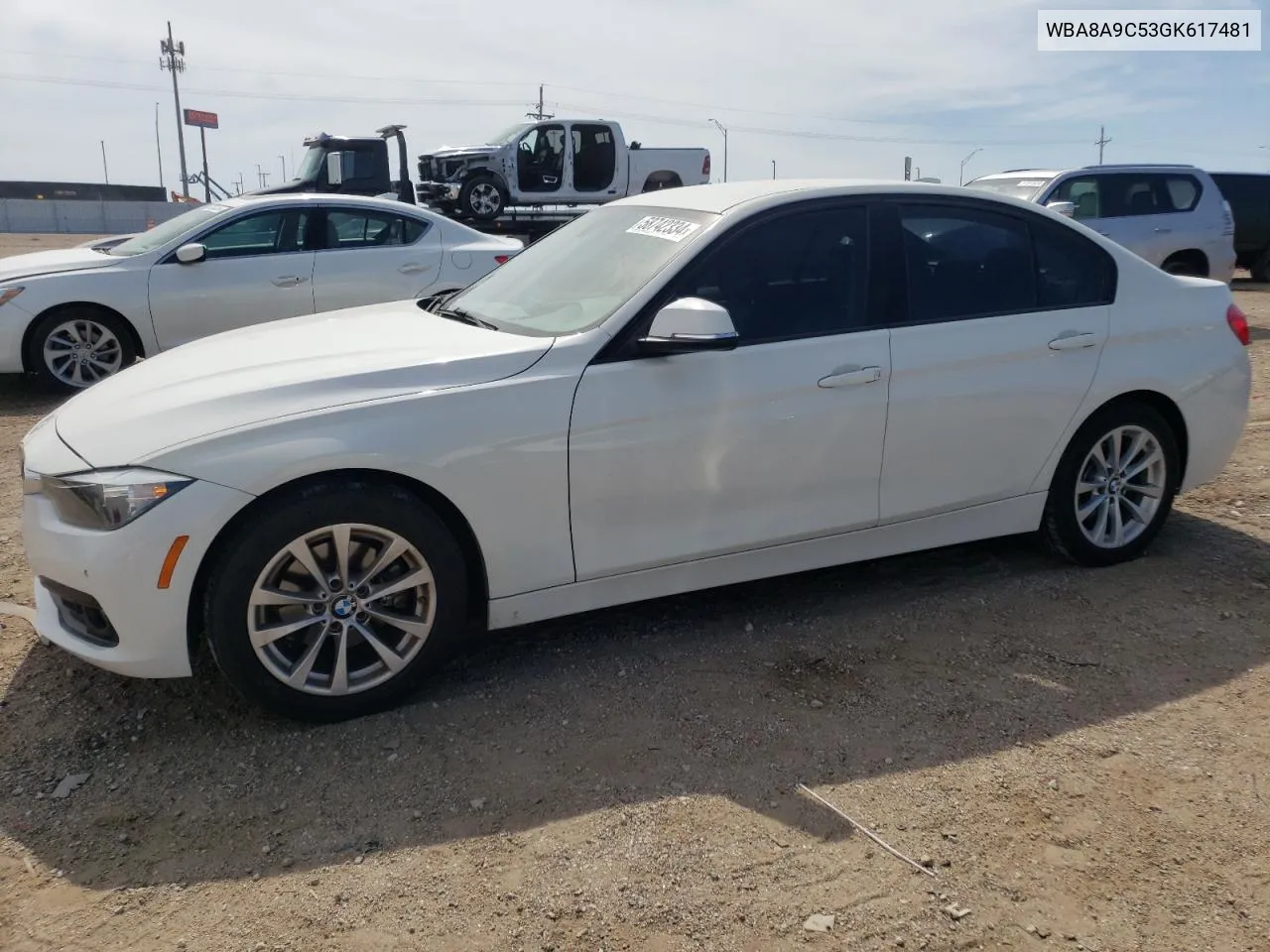 2016 BMW 320 I VIN: WBA8A9C53GK617481 Lot: 58742334