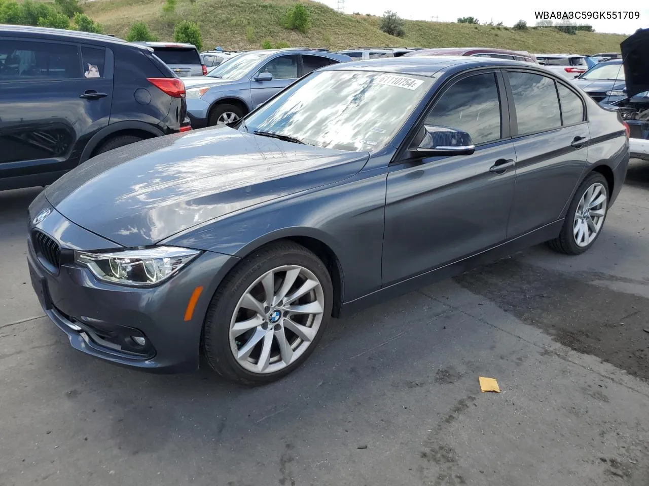 2016 BMW 320 Xi VIN: WBA8A3C59GK551709 Lot: 61110754