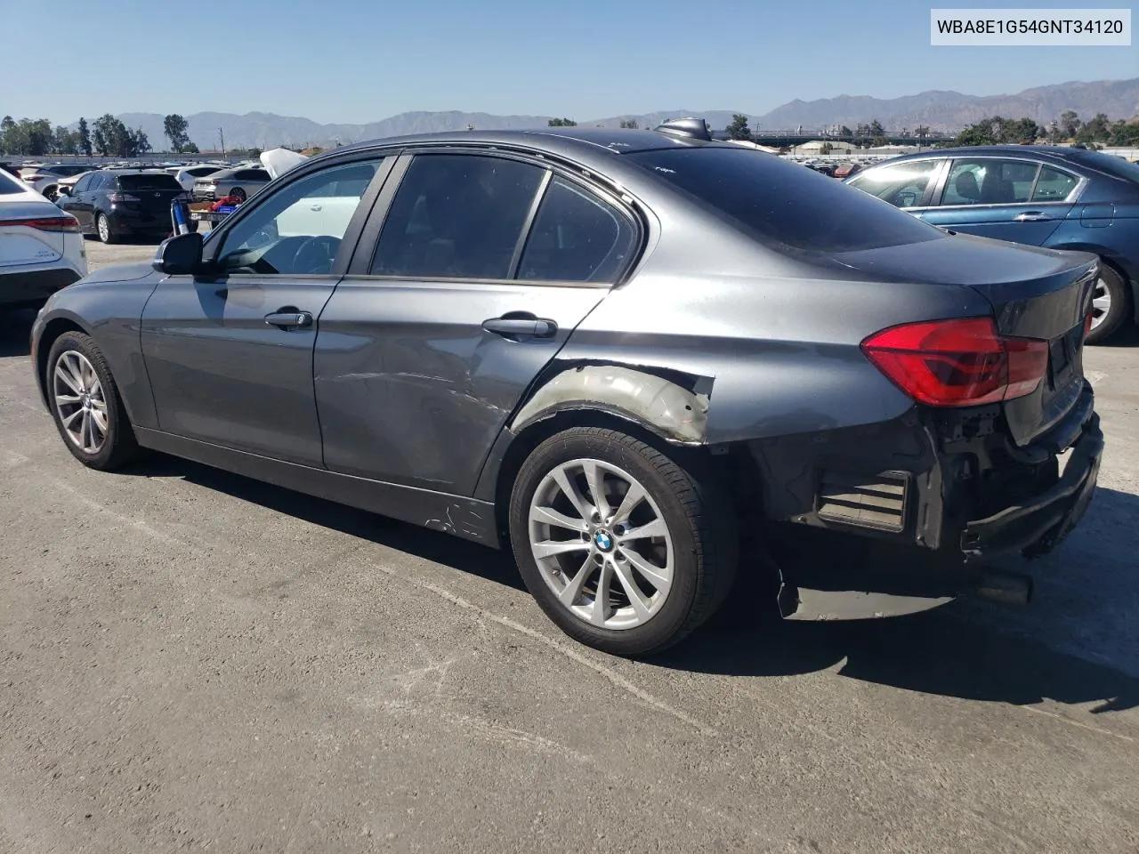 2016 BMW 320 I VIN: WBA8E1G54GNT34120 Lot: 62064524