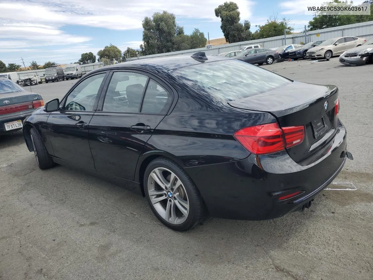 2016 BMW 328 I Sulev VIN: WBA8E9C53GK603617 Lot: 66815094