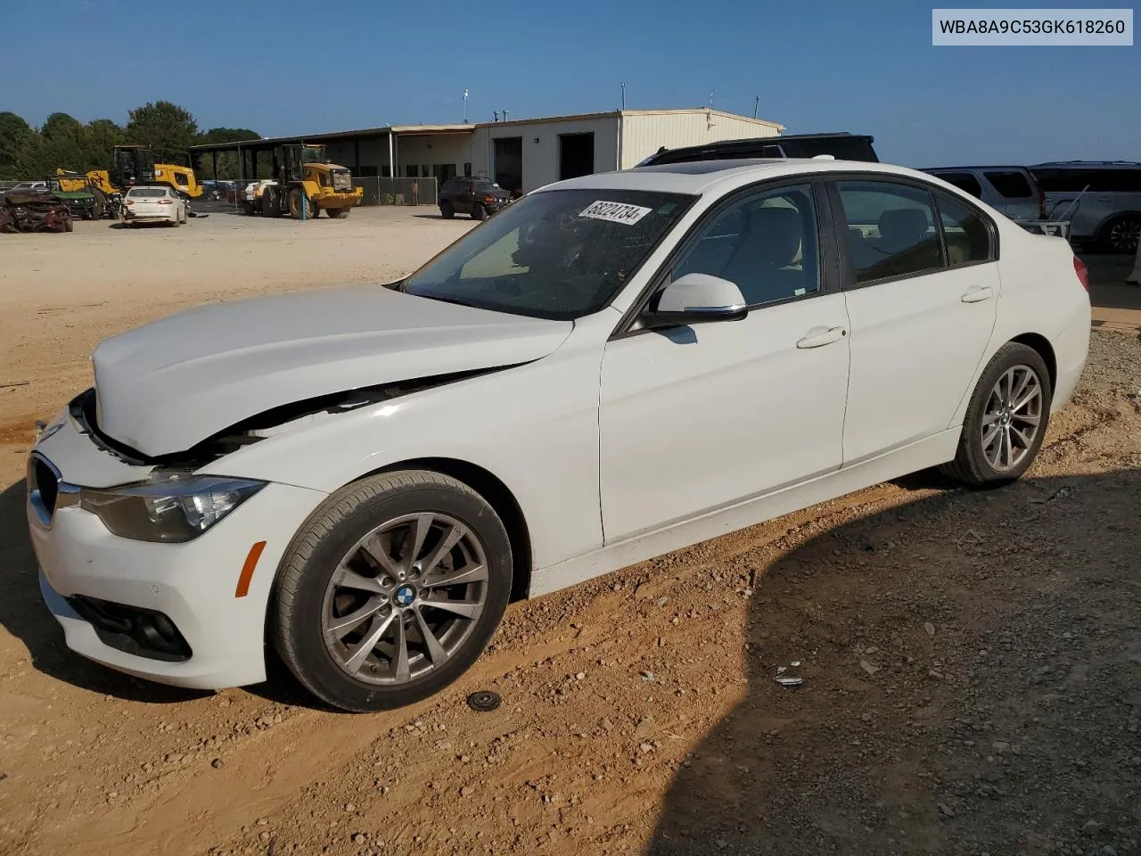 2016 BMW 320 I VIN: WBA8A9C53GK618260 Lot: 68224734