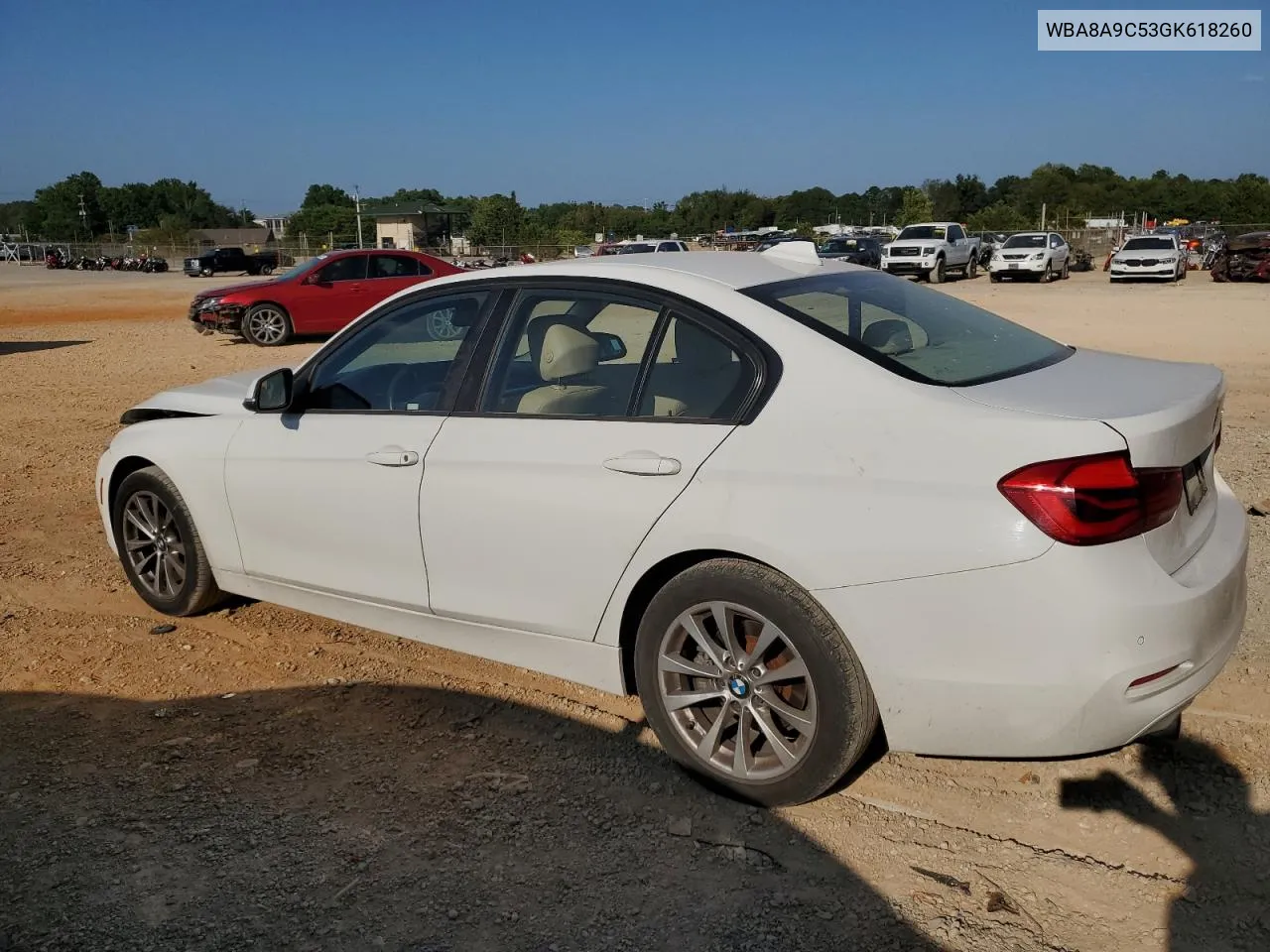 2016 BMW 320 I VIN: WBA8A9C53GK618260 Lot: 68224734