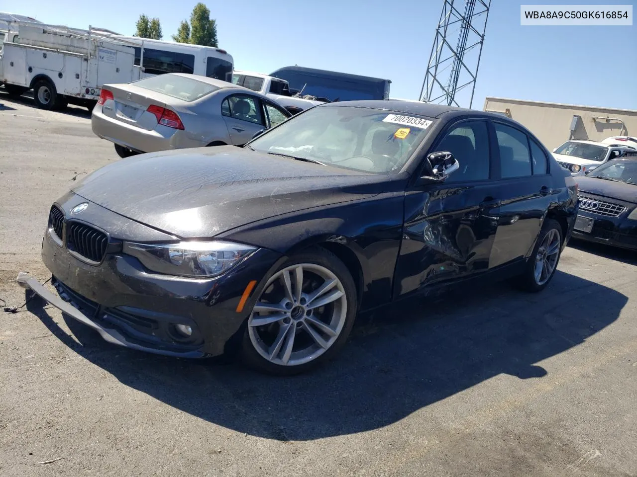 2016 BMW 320 I VIN: WBA8A9C50GK616854 Lot: 70020334