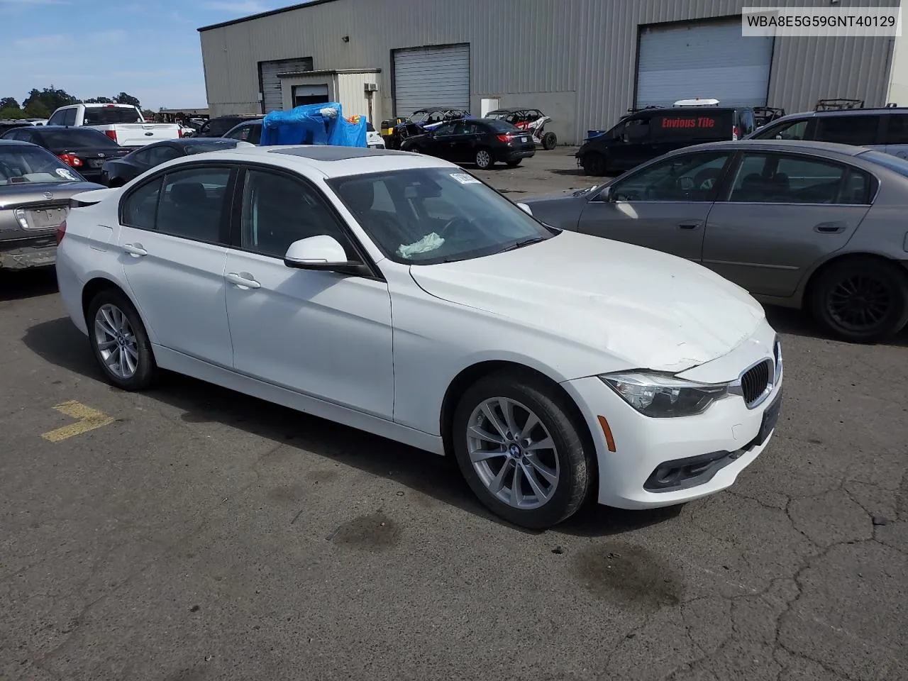 2016 BMW 320 Xi VIN: WBA8E5G59GNT40129 Lot: 71236514