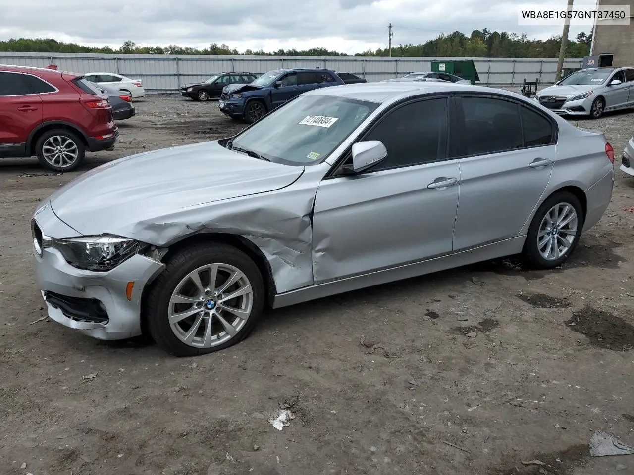 2016 BMW 320 I VIN: WBA8E1G57GNT37450 Lot: 72140604