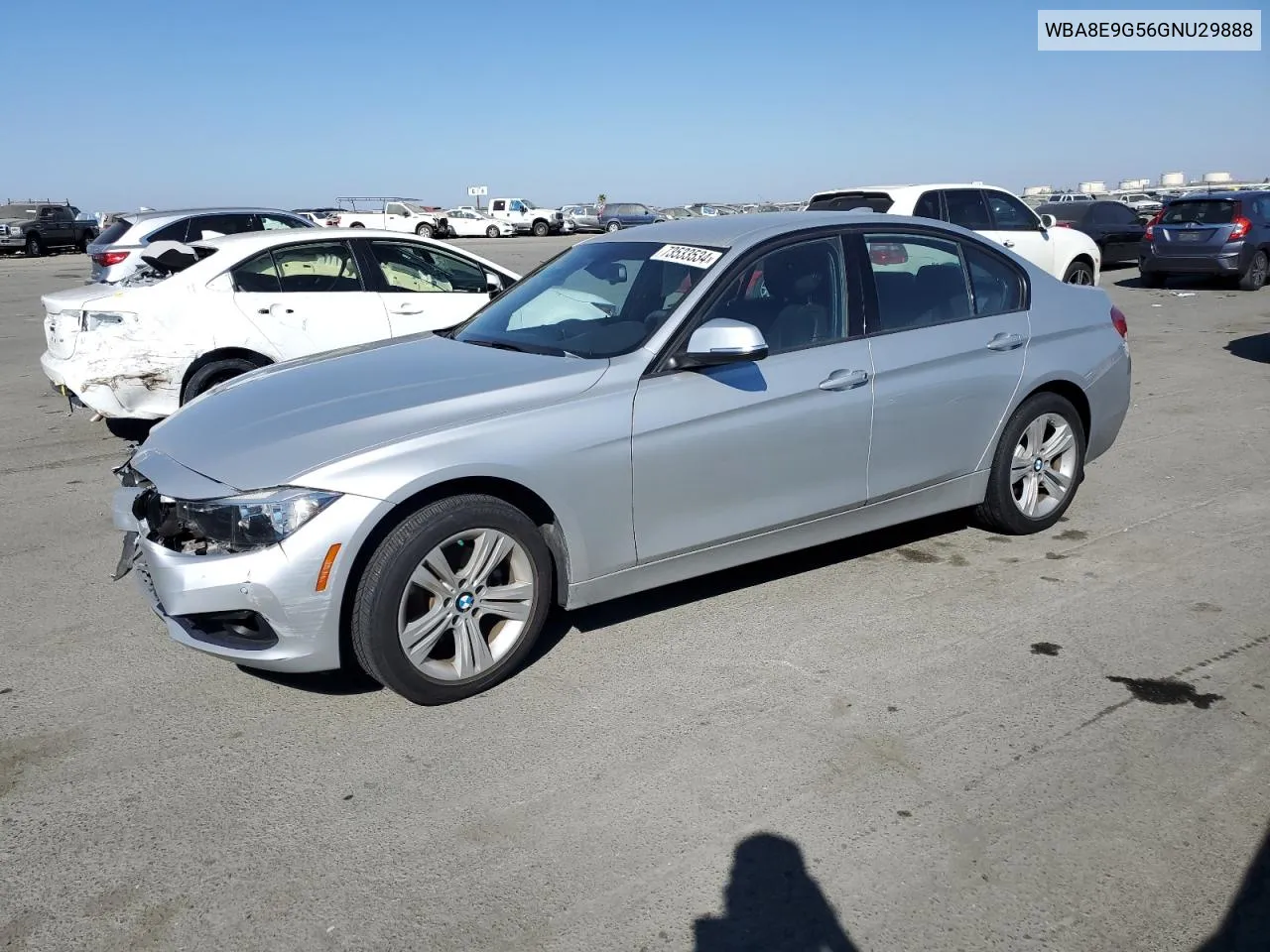 2016 BMW 328 I Sulev VIN: WBA8E9G56GNU29888 Lot: 73533534