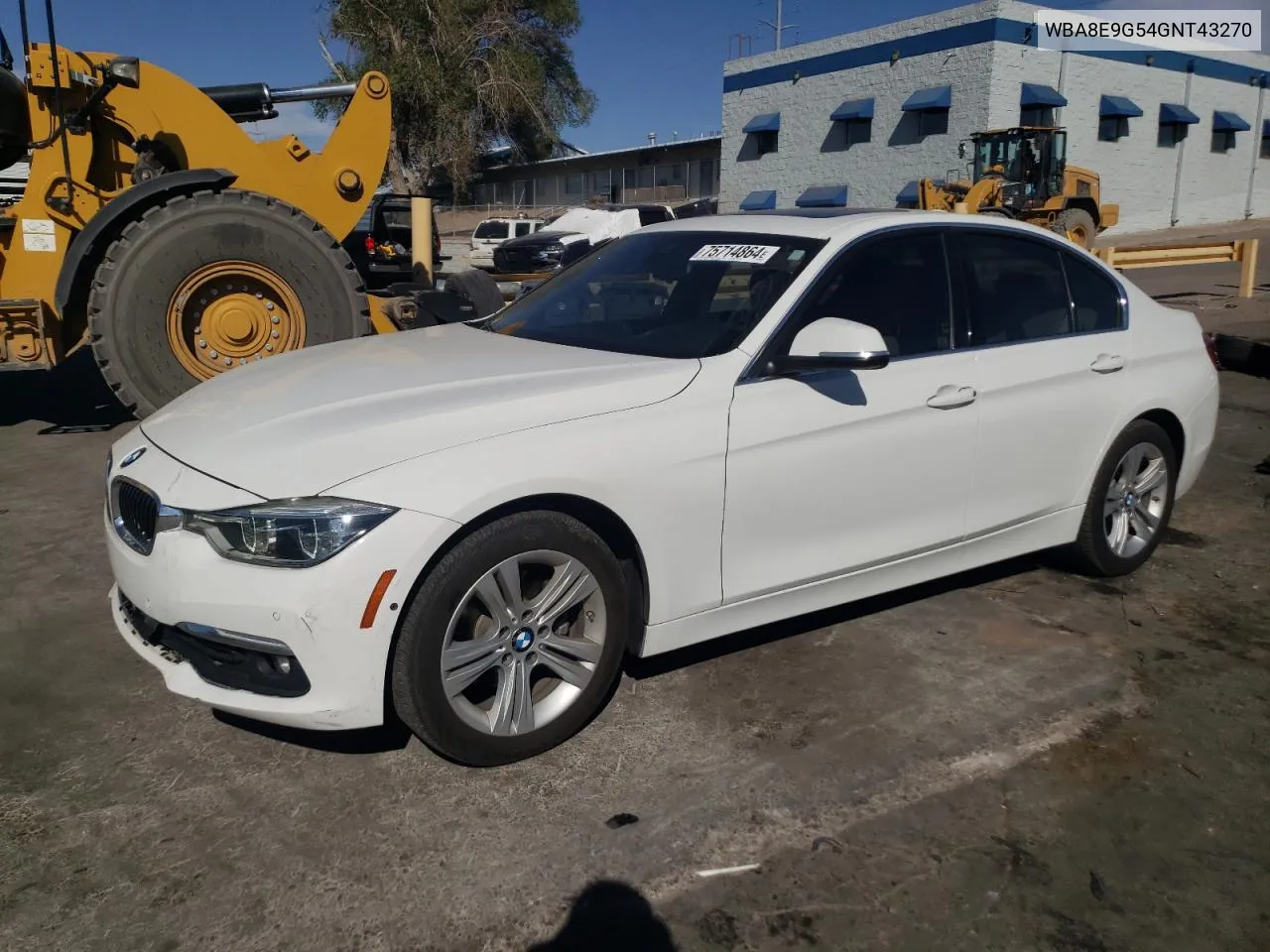 2016 BMW 328 I Sulev VIN: WBA8E9G54GNT43270 Lot: 75714864