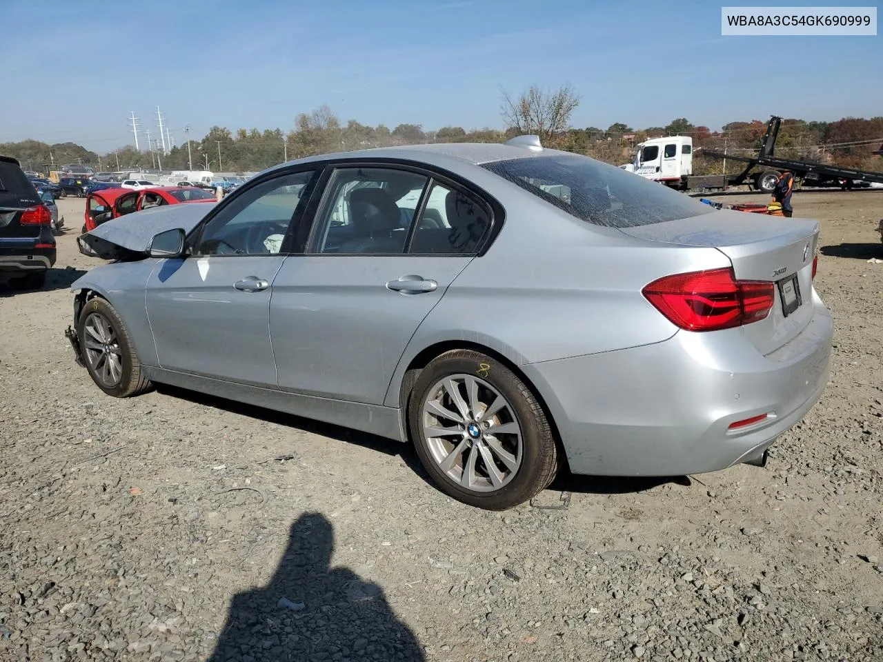 2016 BMW 320 Xi VIN: WBA8A3C54GK690999 Lot: 78134644