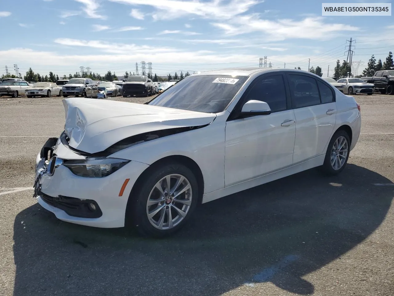 2016 BMW 320 I VIN: WBA8E1G50GNT35345 Lot: 79482214