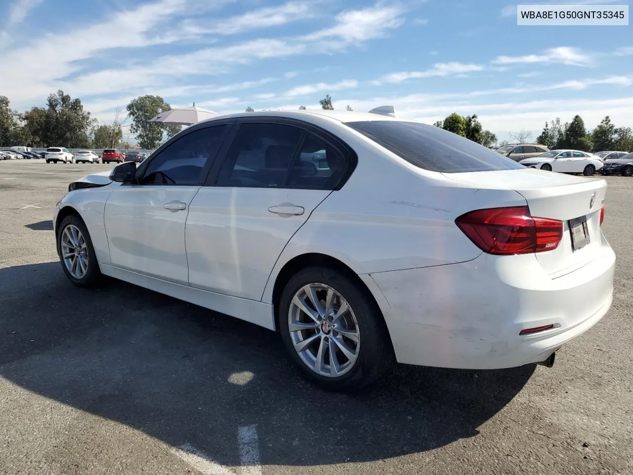 2016 BMW 320 I VIN: WBA8E1G50GNT35345 Lot: 79482214