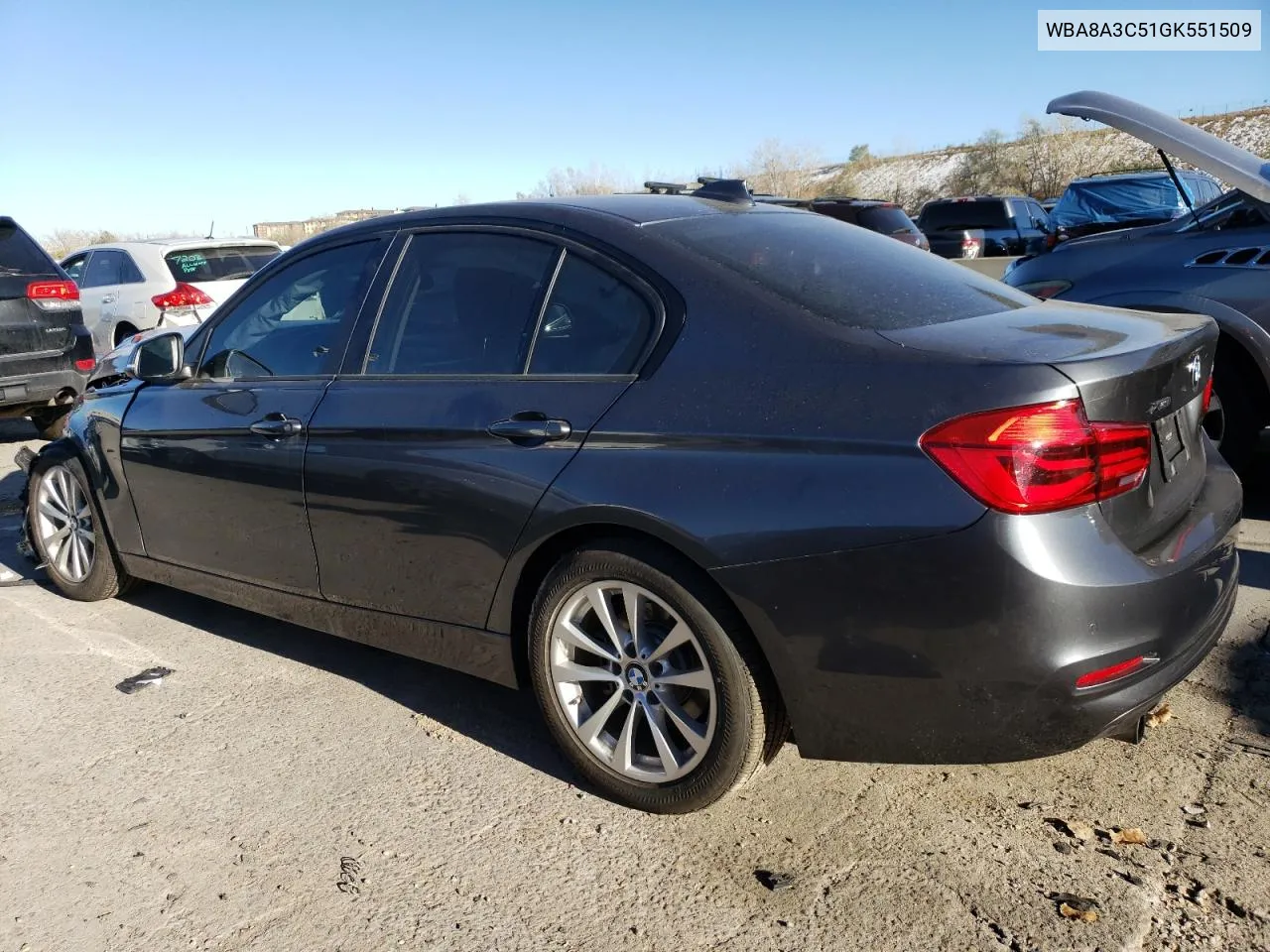 2016 BMW 320 Xi VIN: WBA8A3C51GK551509 Lot: 80770524