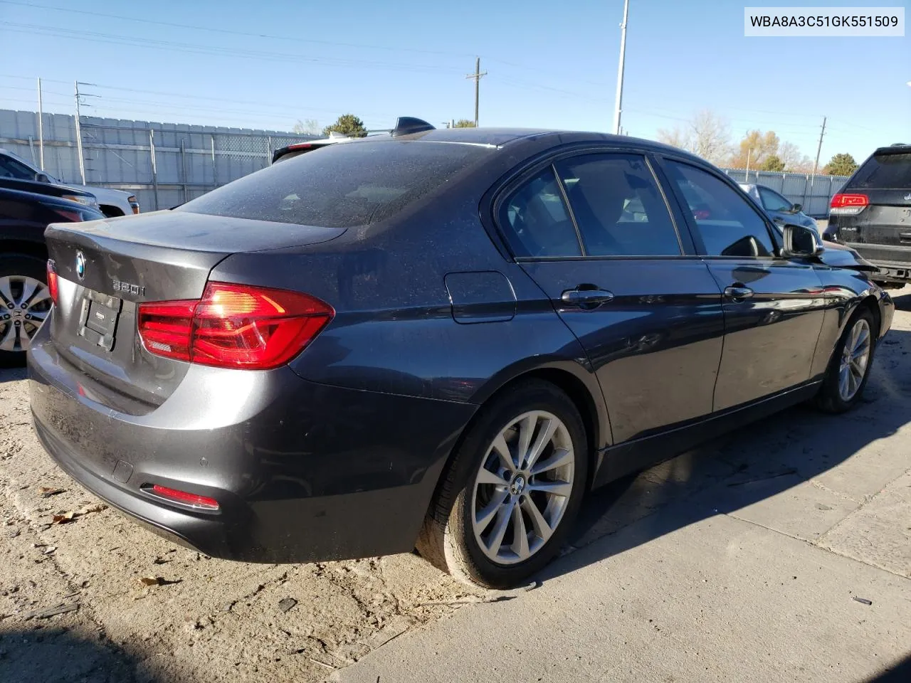 2016 BMW 320 Xi VIN: WBA8A3C51GK551509 Lot: 80770524