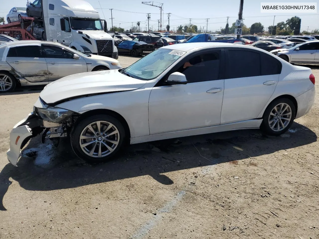 2017 BMW 320 I VIN: WBA8E1G30HNU17348 Lot: 53089424