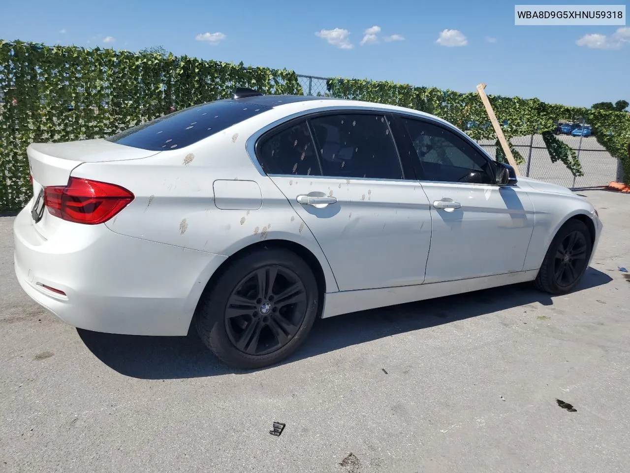 2017 BMW 330 Xi VIN: WBA8D9G5XHNU59318 Lot: 57017184