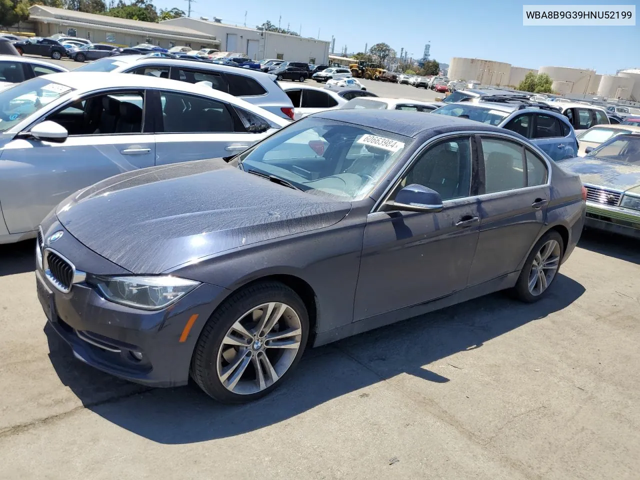 2017 BMW 330 I VIN: WBA8B9G39HNU52199 Lot: 60663984