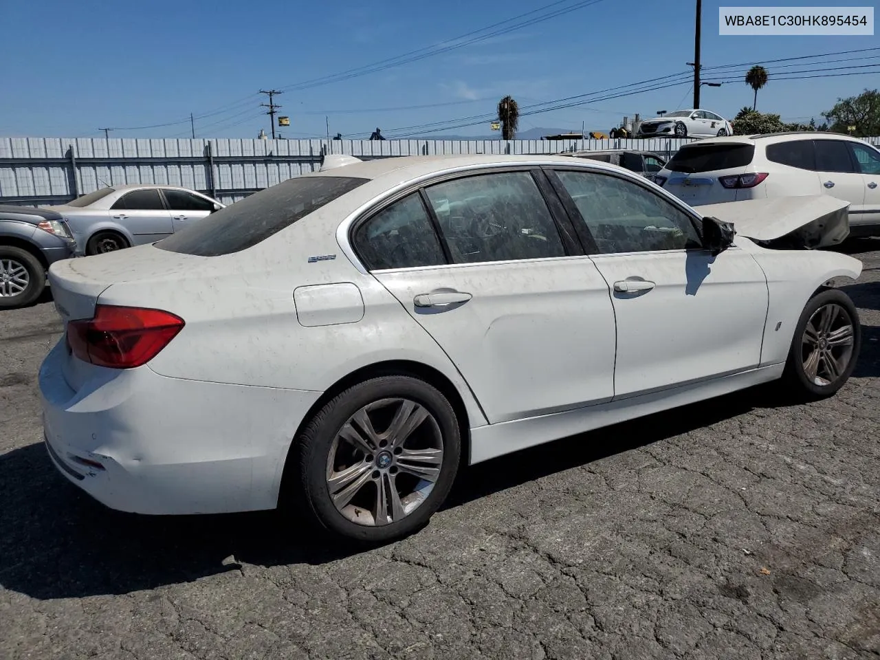 2017 BMW 330E VIN: WBA8E1C30HK895454 Lot: 66988034