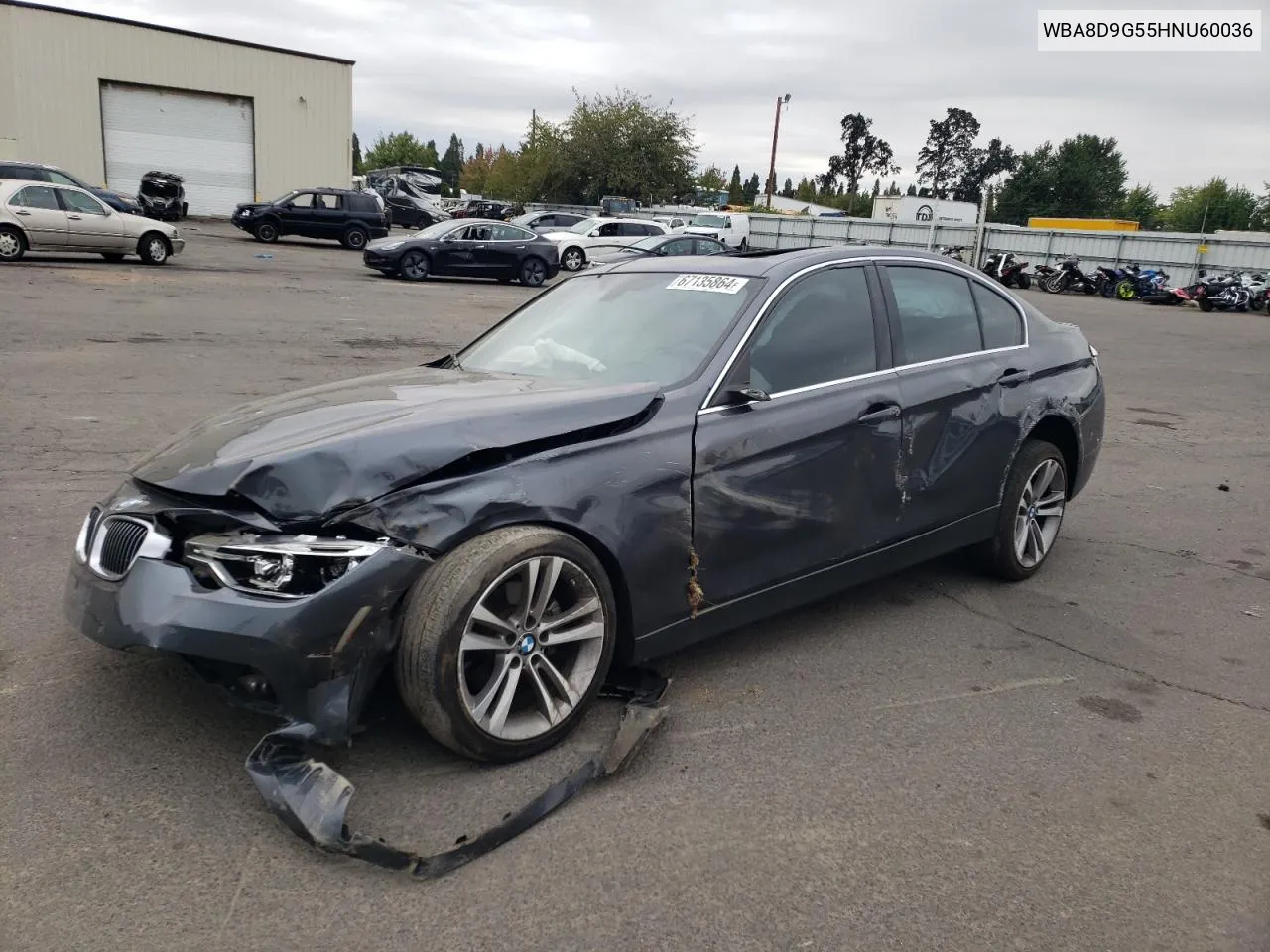 2017 BMW 330 Xi VIN: WBA8D9G55HNU60036 Lot: 67135864