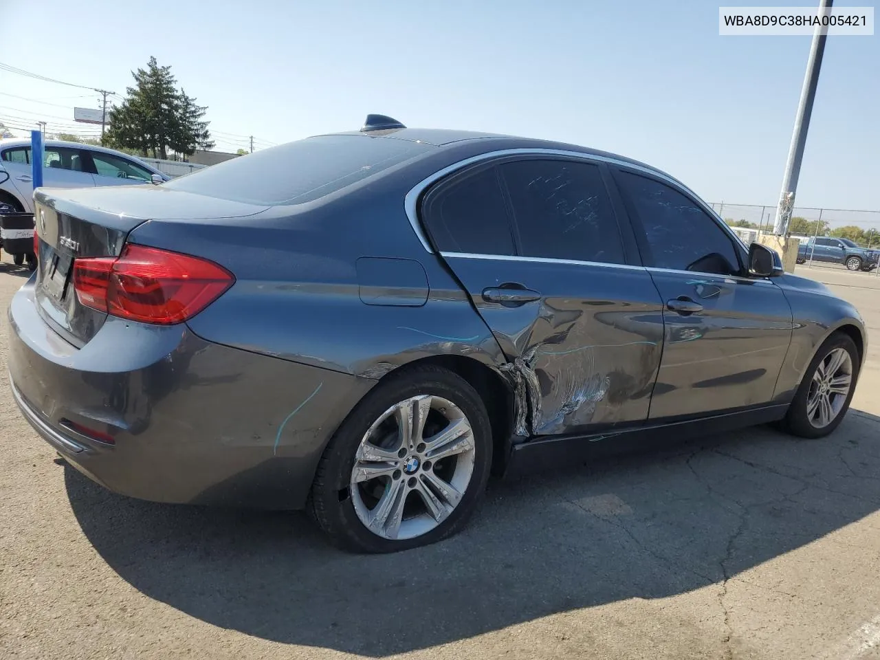 2017 BMW 330 Xi VIN: WBA8D9C38HA005421 Lot: 71337454