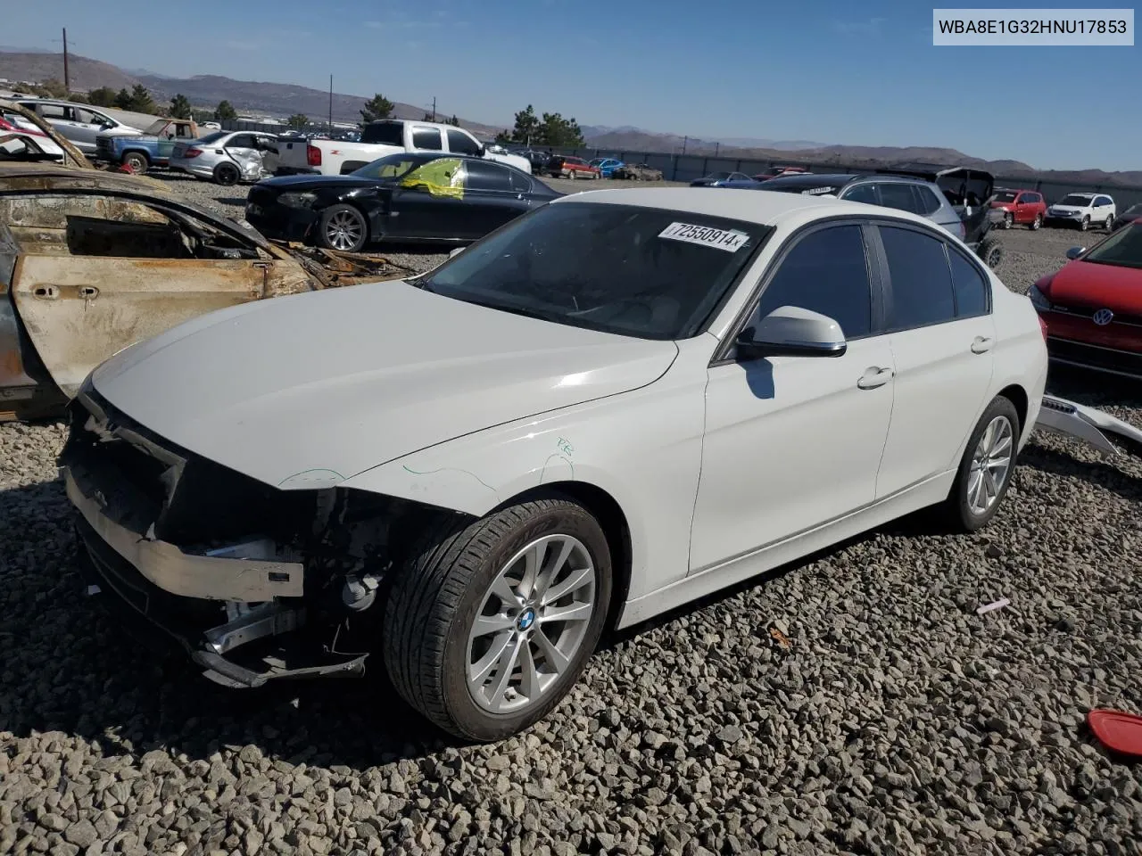 2017 BMW 320 I VIN: WBA8E1G32HNU17853 Lot: 72550914