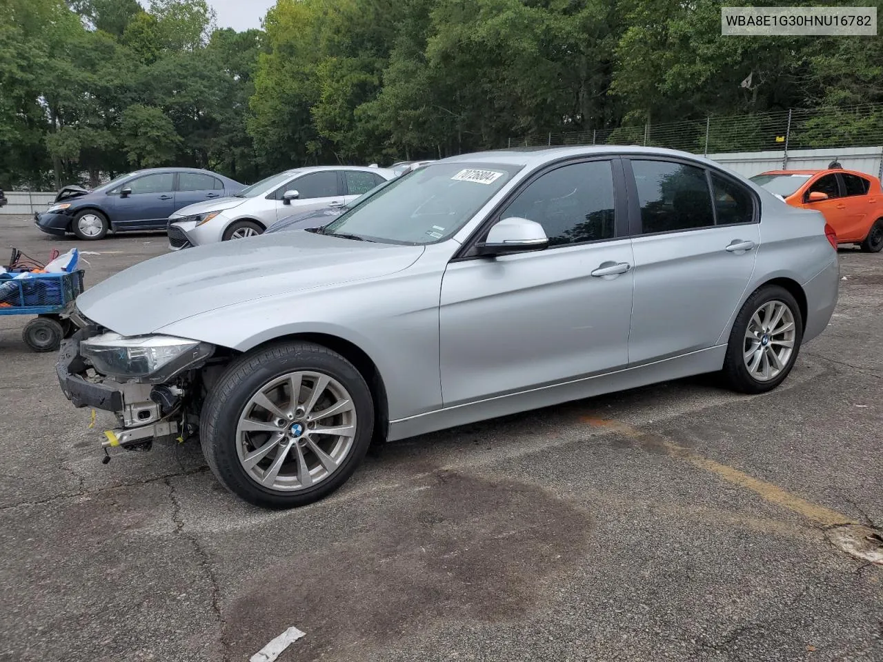 2017 BMW 320 I VIN: WBA8E1G30HNU16782 Lot: 73408534