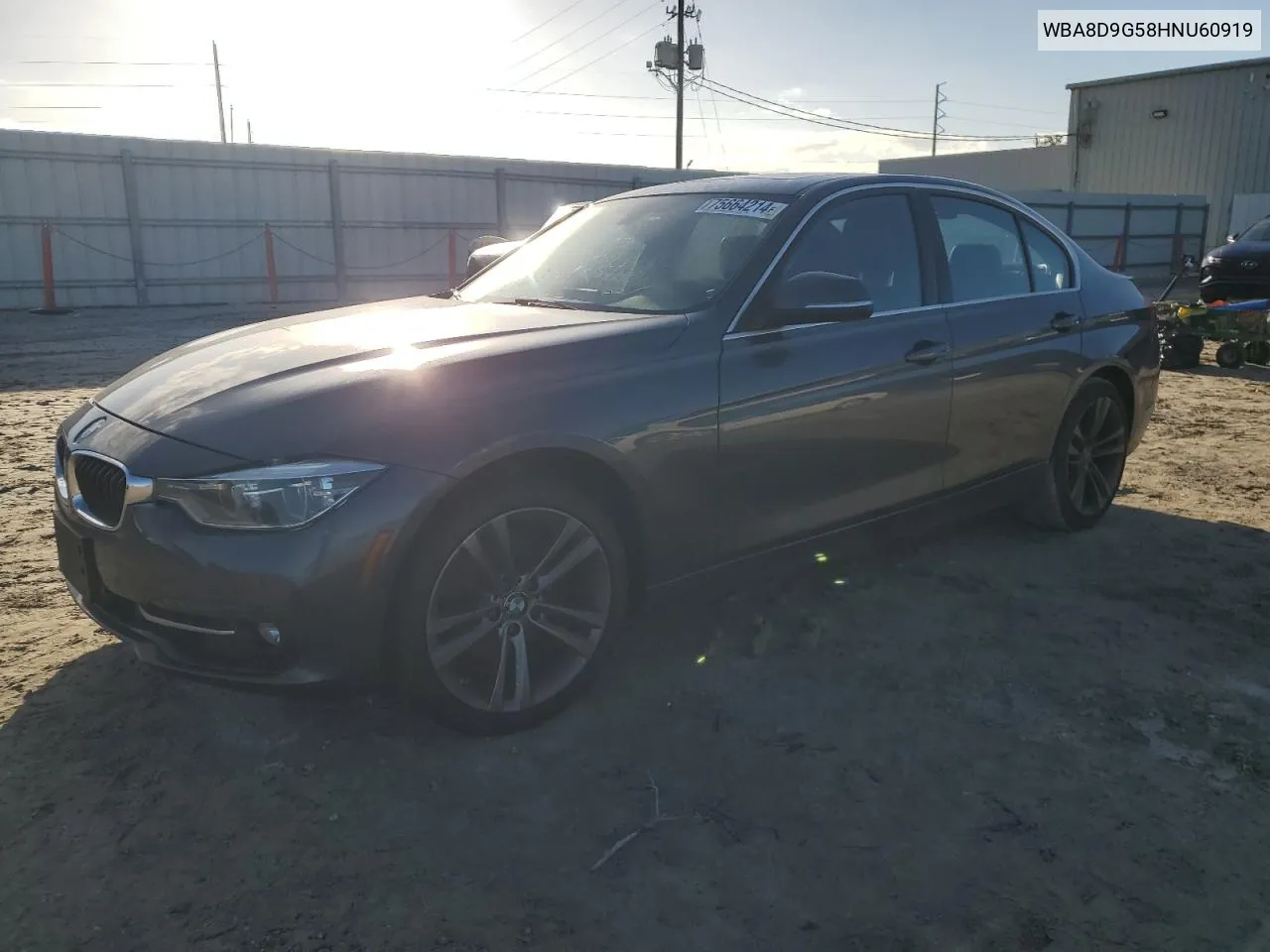 2017 BMW 330 Xi VIN: WBA8D9G58HNU60919 Lot: 75664214