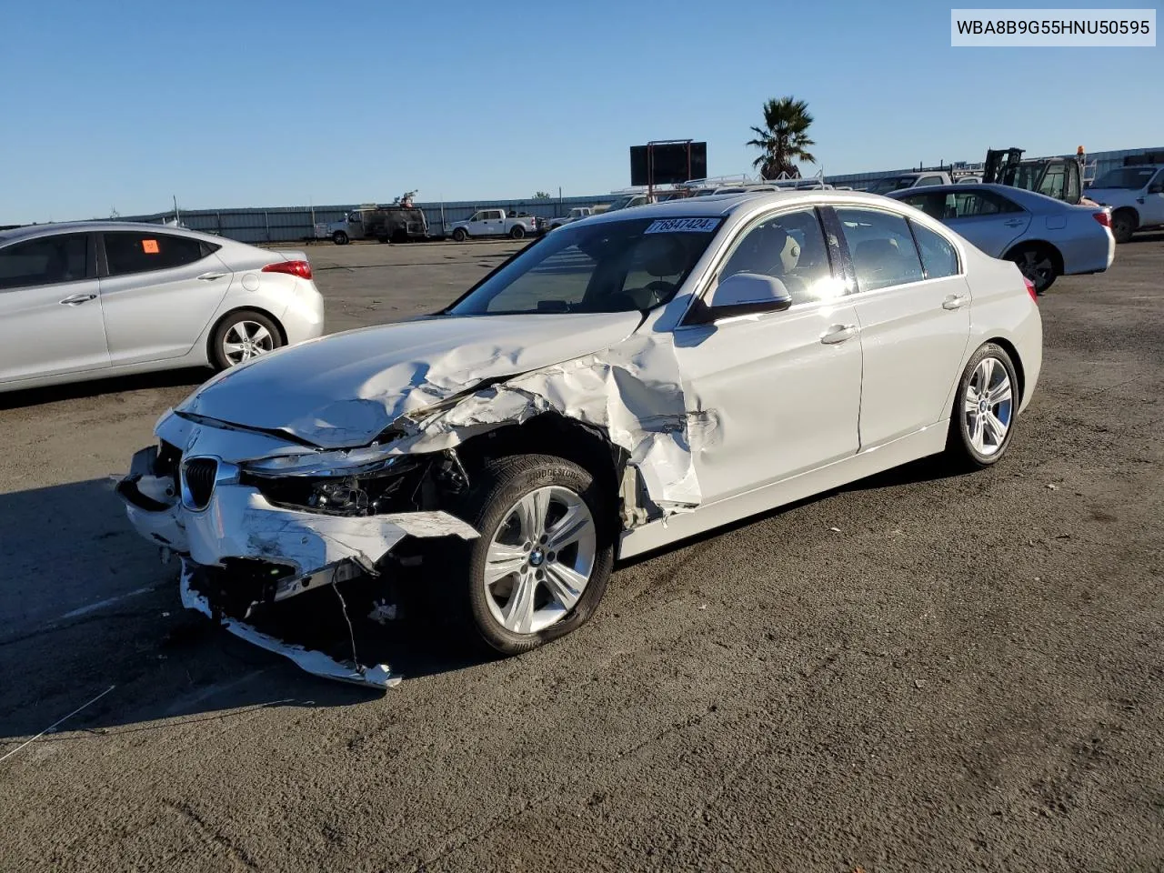 2017 BMW 330 I VIN: WBA8B9G55HNU50595 Lot: 76847424