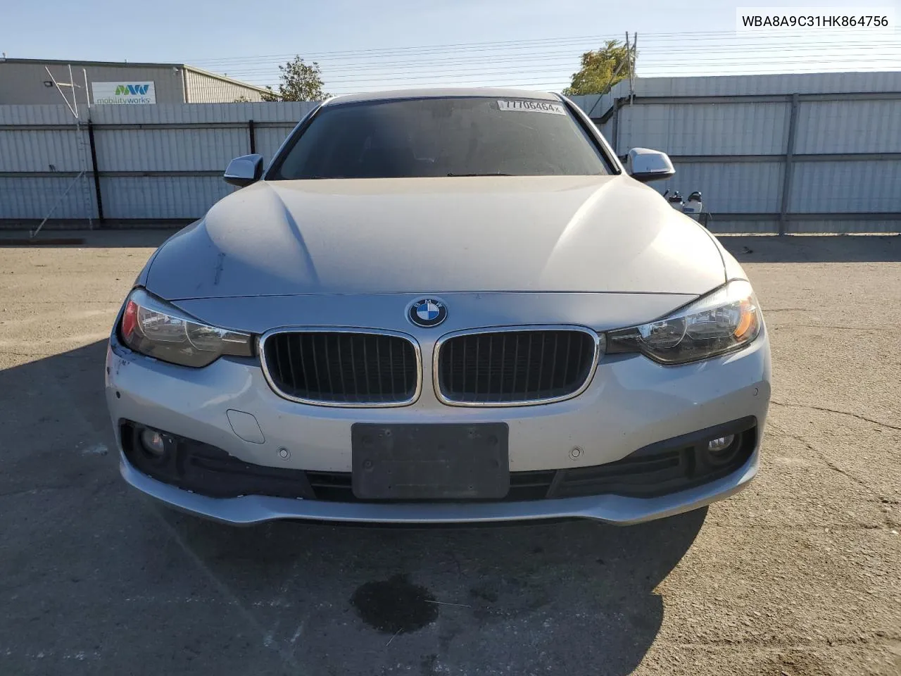 2017 BMW 320 I VIN: WBA8A9C31HK864756 Lot: 77706464