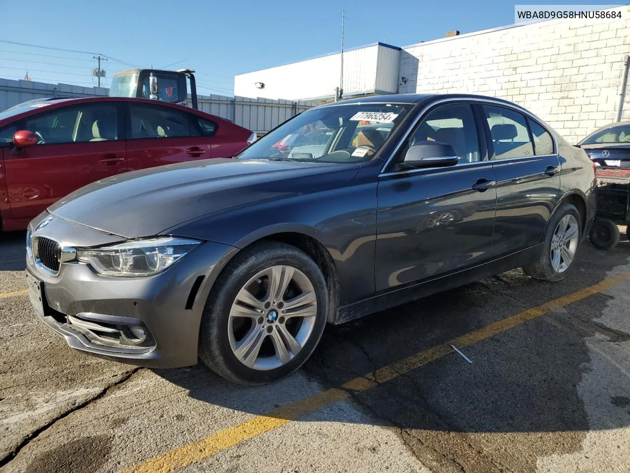 2017 BMW 330 Xi VIN: WBA8D9G58HNU58684 Lot: 77965254