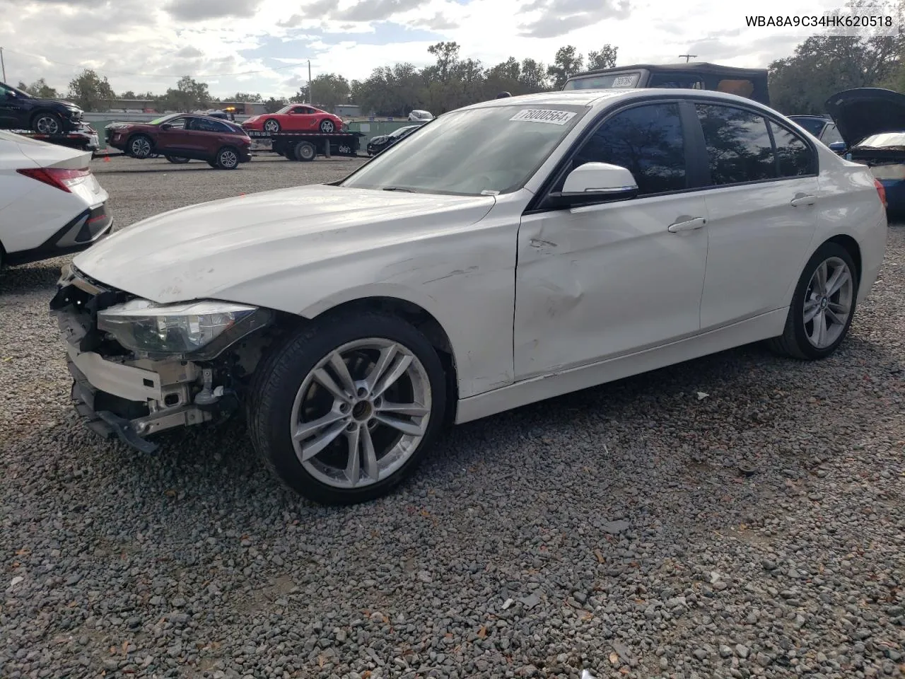 2017 BMW 320 I VIN: WBA8A9C34HK620518 Lot: 78000564