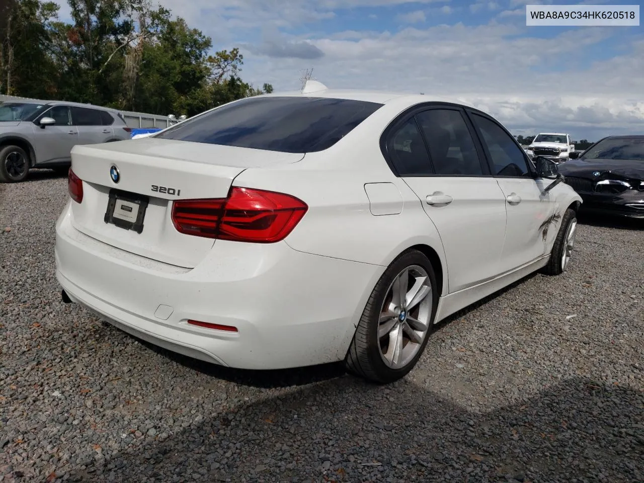 2017 BMW 320 I VIN: WBA8A9C34HK620518 Lot: 78000564