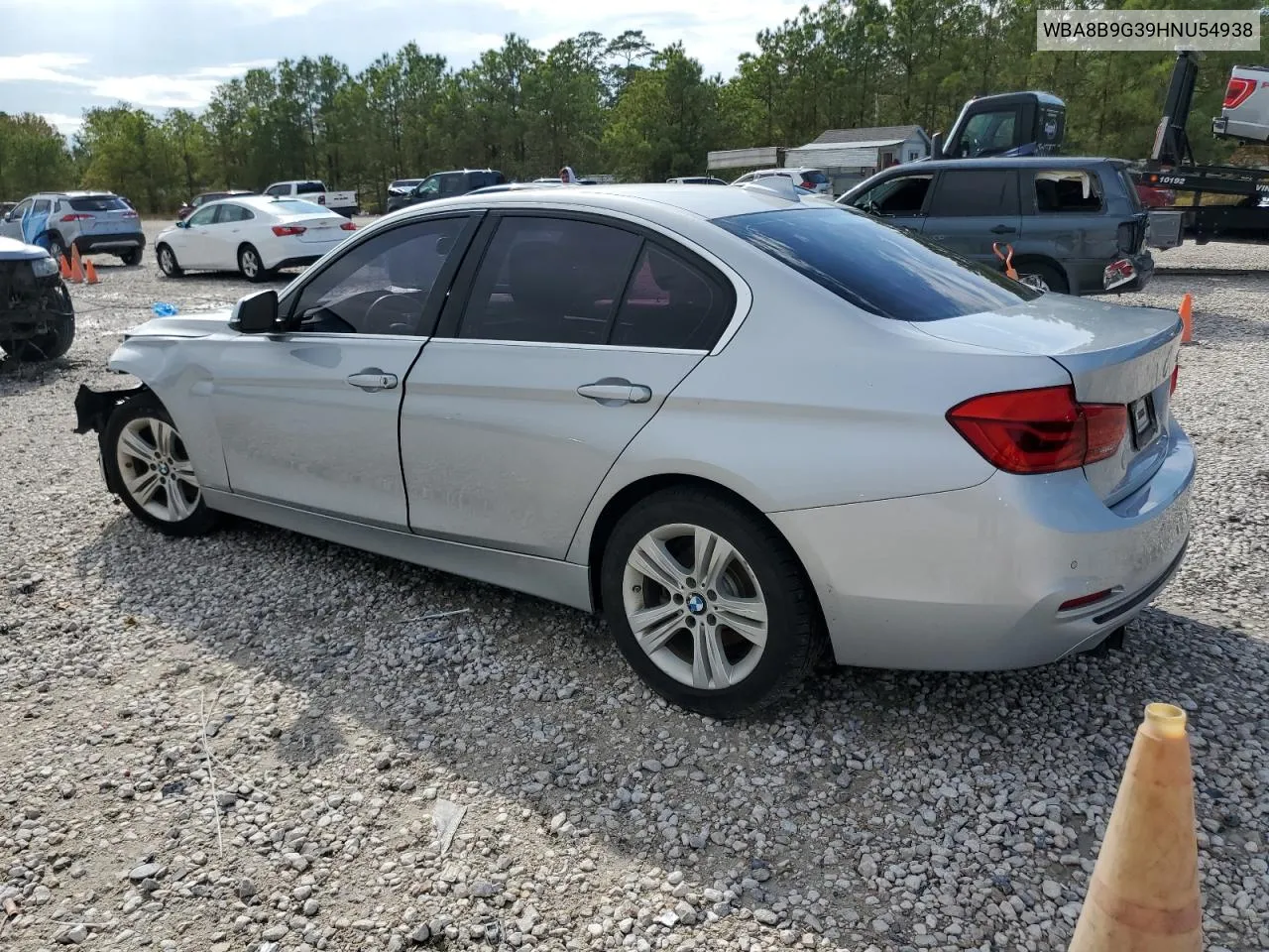 2017 BMW 330 I VIN: WBA8B9G39HNU54938 Lot: 78645494