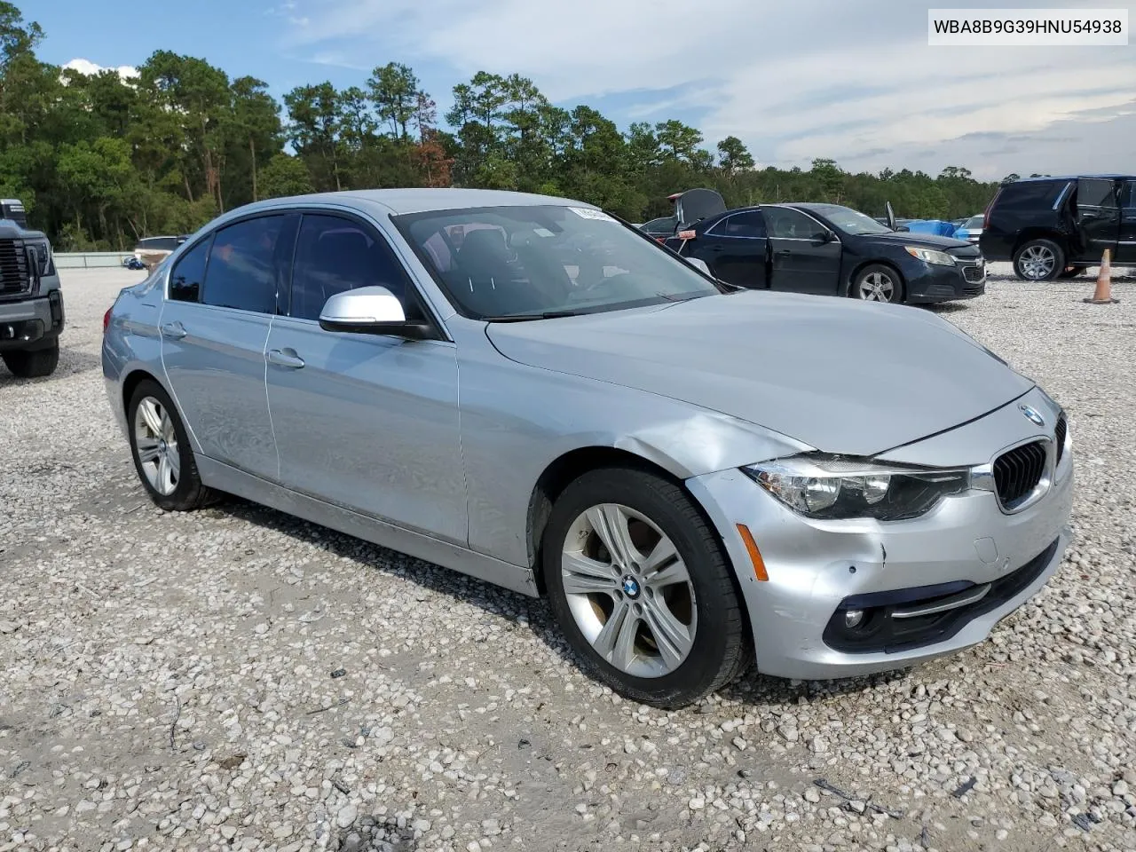 2017 BMW 330 I VIN: WBA8B9G39HNU54938 Lot: 78645494