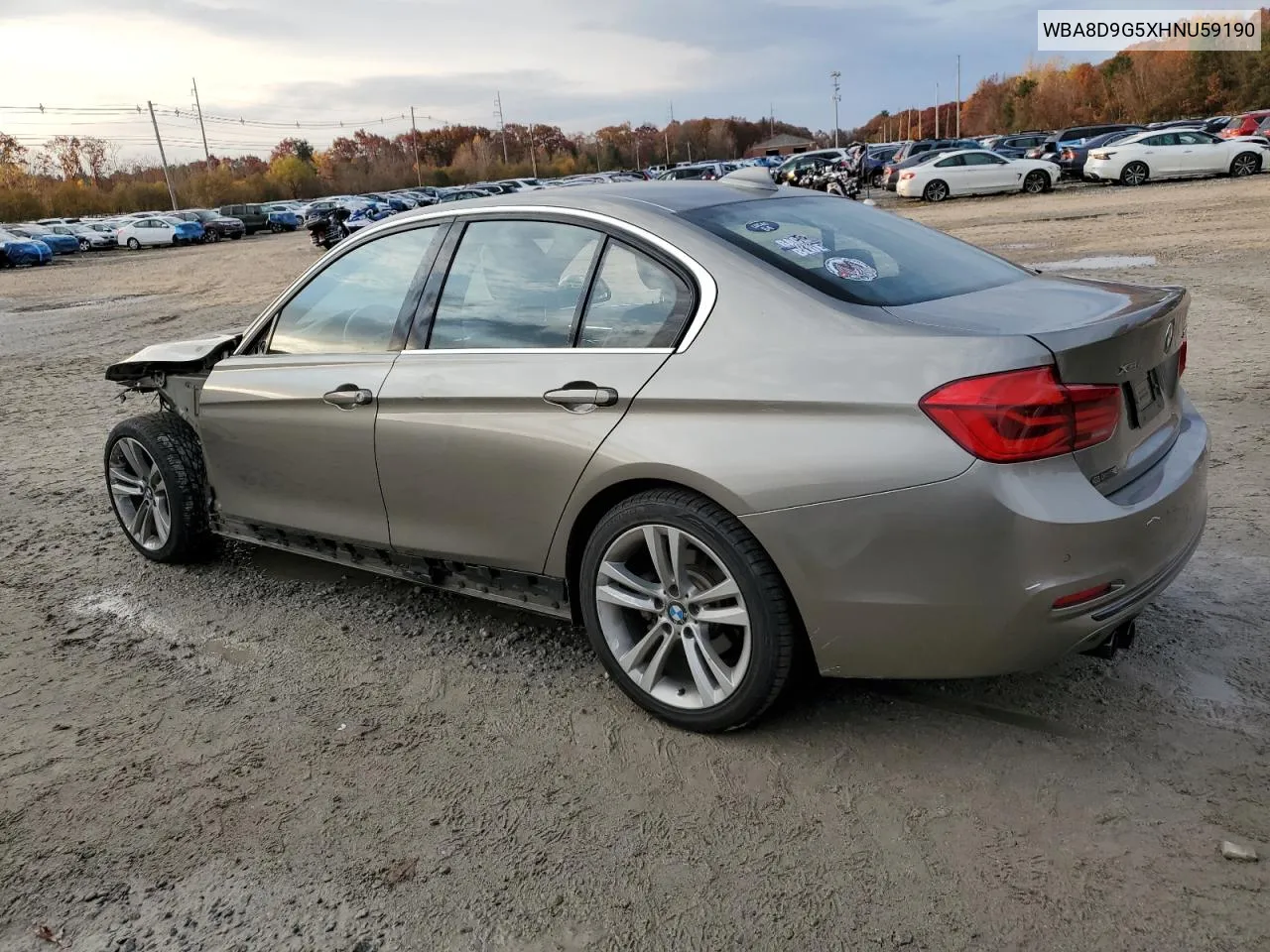 2017 BMW 330 Xi VIN: WBA8D9G5XHNU59190 Lot: 78679364