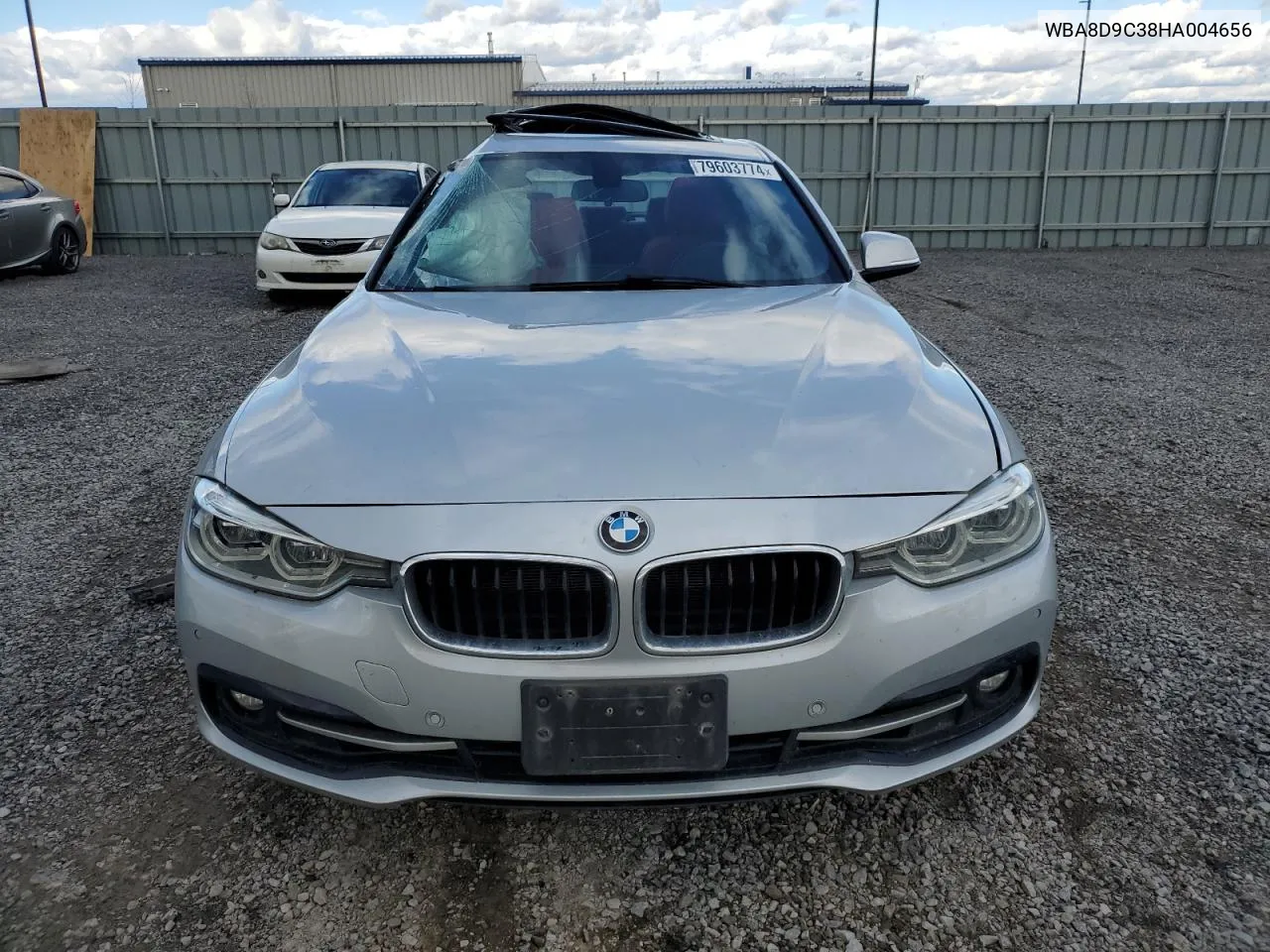 2017 BMW 330 Xi VIN: WBA8D9C38HA004656 Lot: 79603774