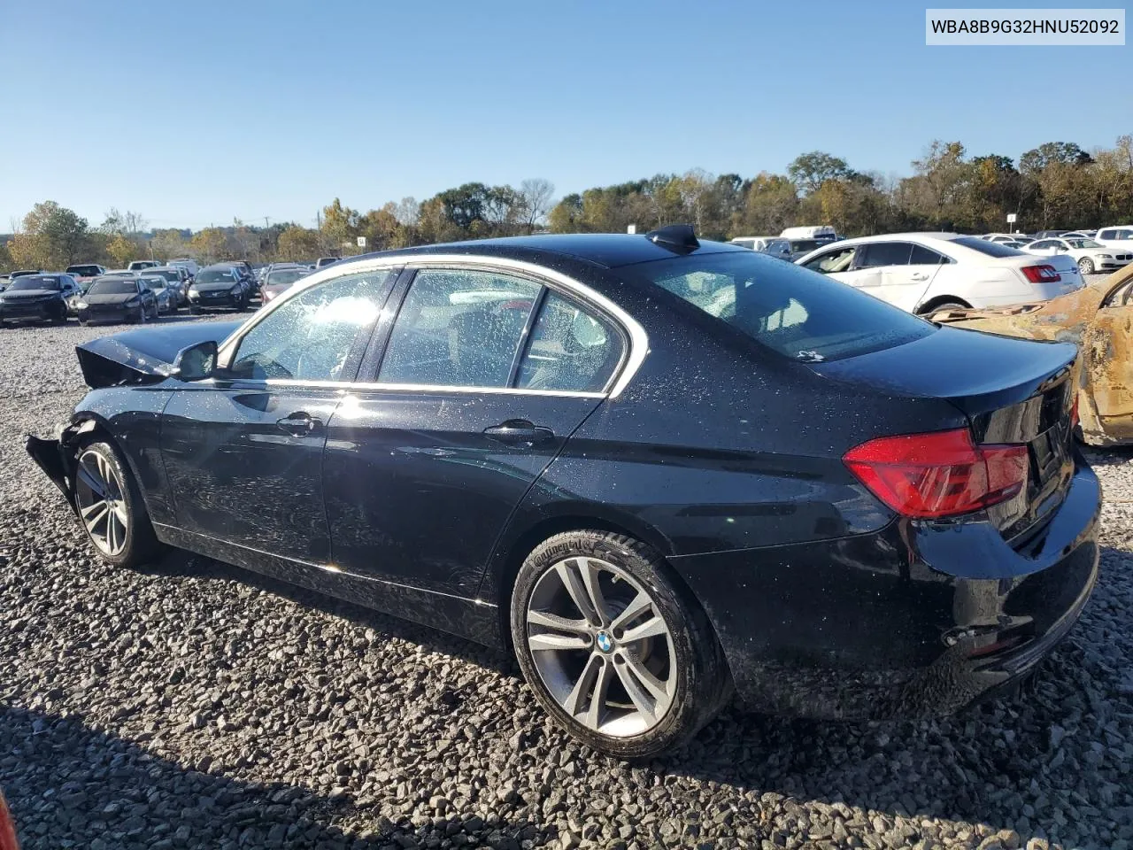 2017 BMW 330 I VIN: WBA8B9G32HNU52092 Lot: 79918434