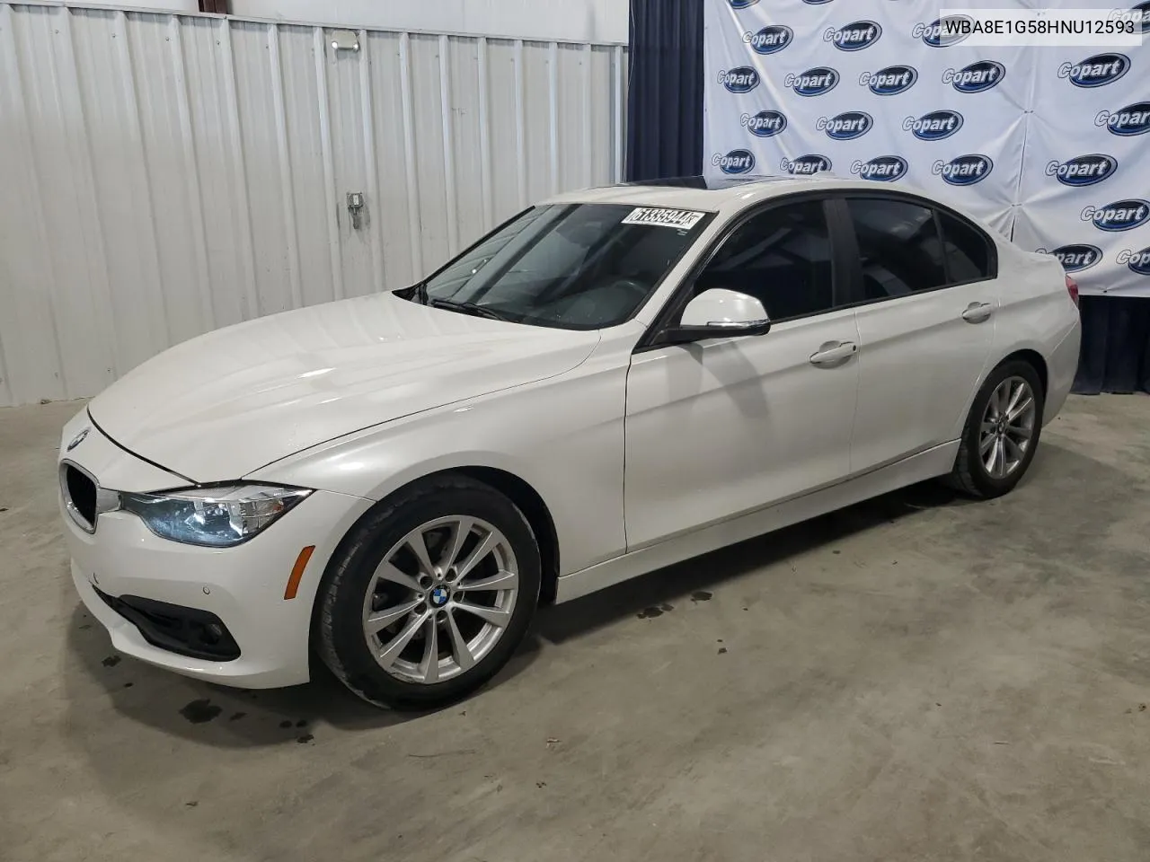 2017 BMW 320 I VIN: WBA8E1G58HNU12593 Lot: 80170424