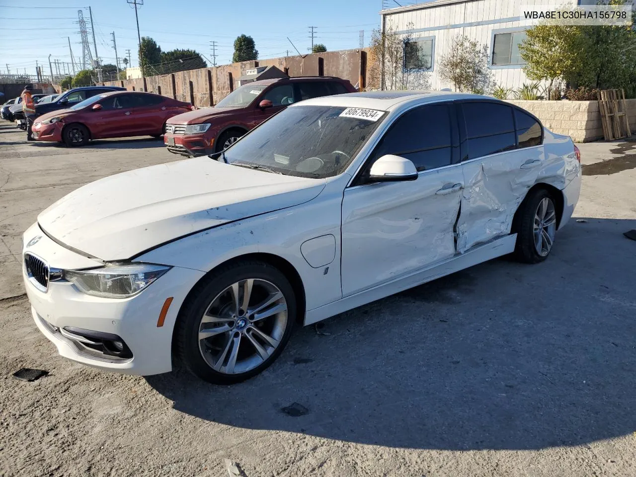 2017 BMW 330E VIN: WBA8E1C30HA156798 Lot: 80679934